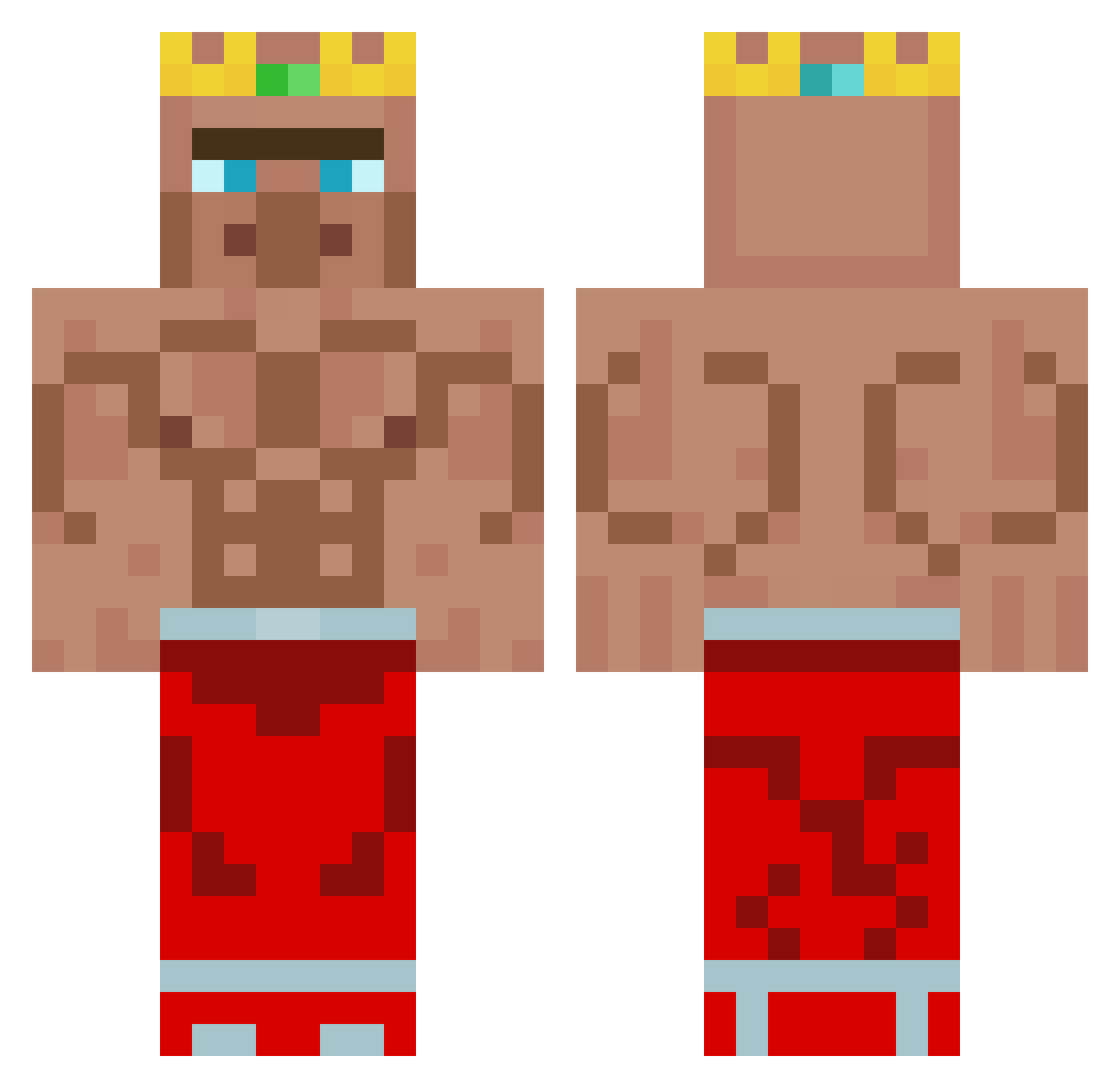 Lil_iTriCkZ Minecraft skin, front and back view
