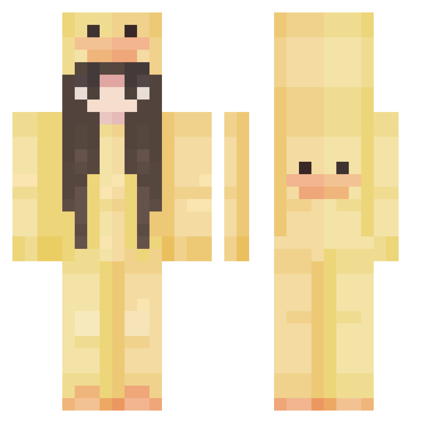 M1Mats Minecraft skin, front and back view