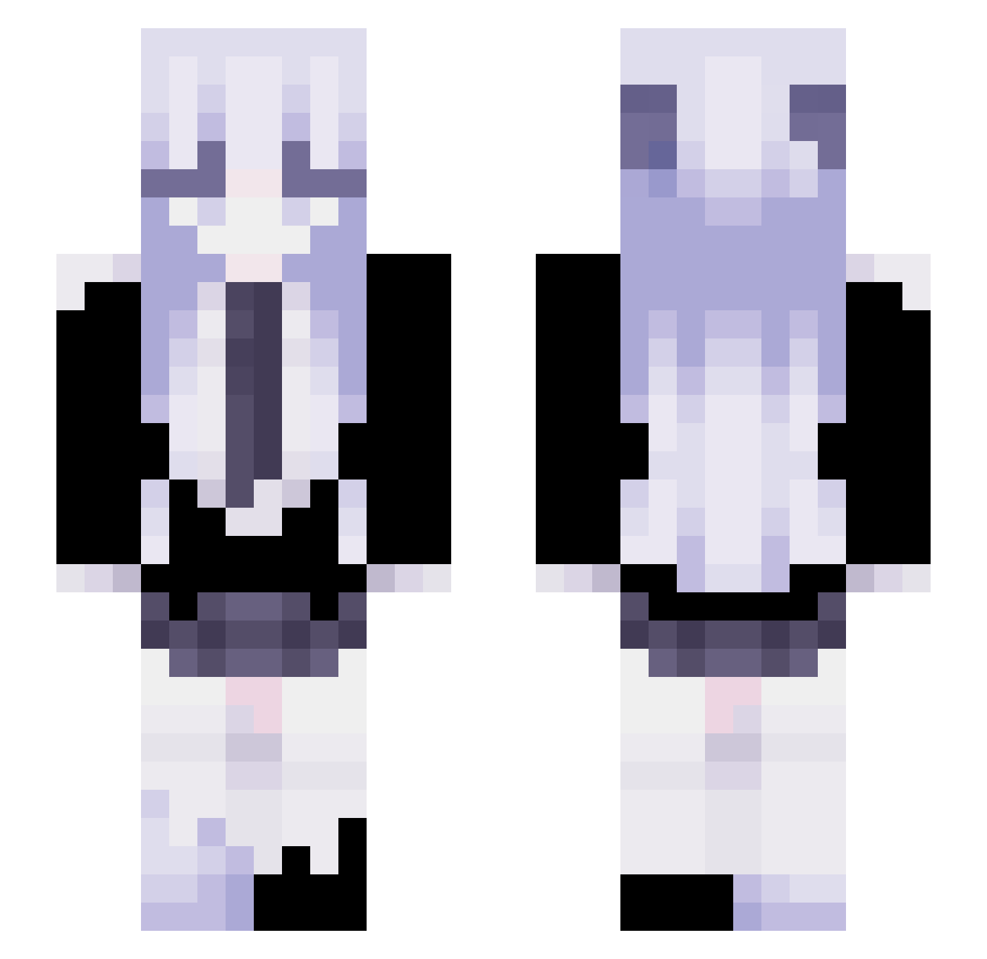 yuan_ying722 Minecraft skin, front and back view