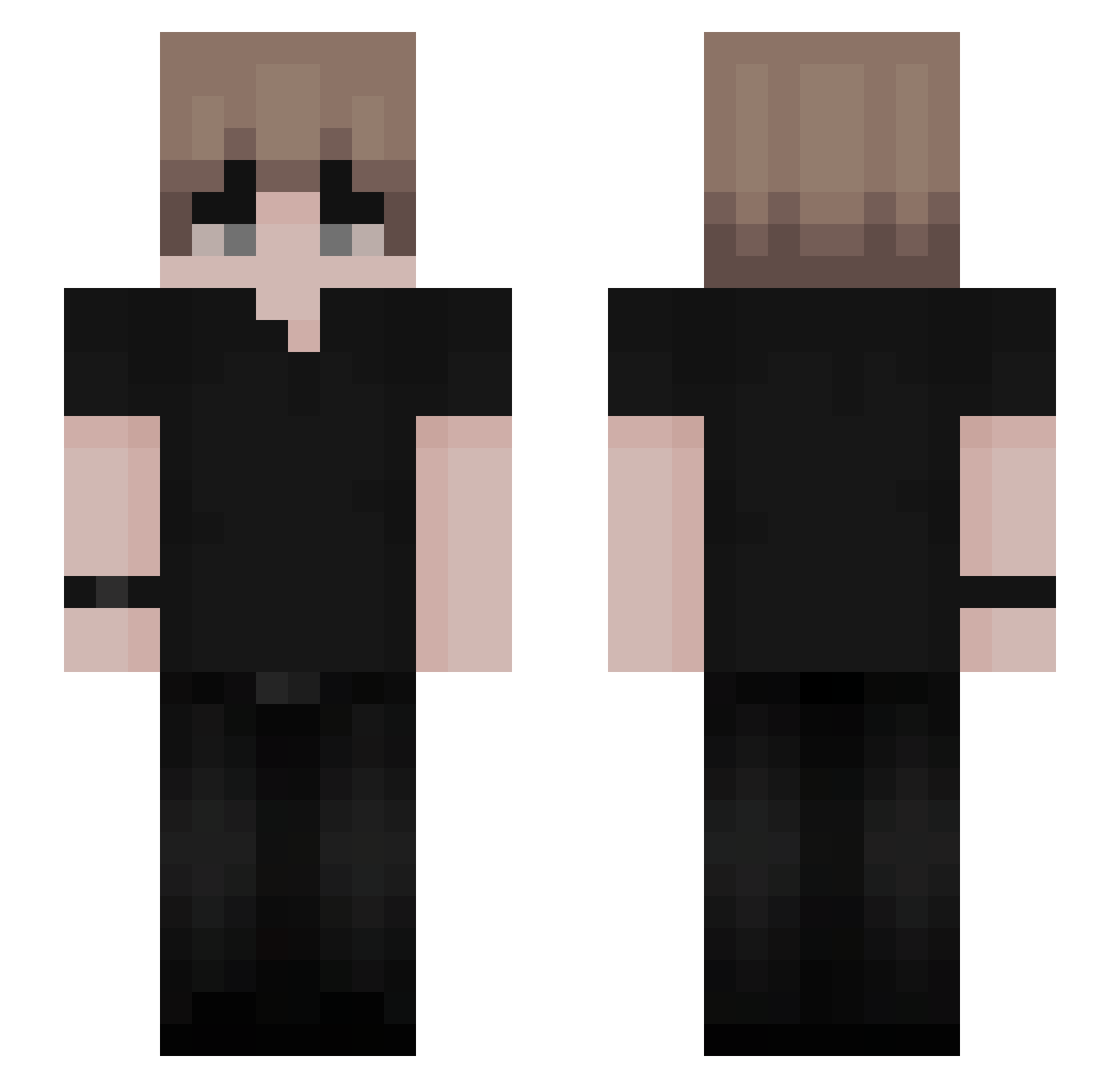 eddiewyd Minecraft skin, front and back view
