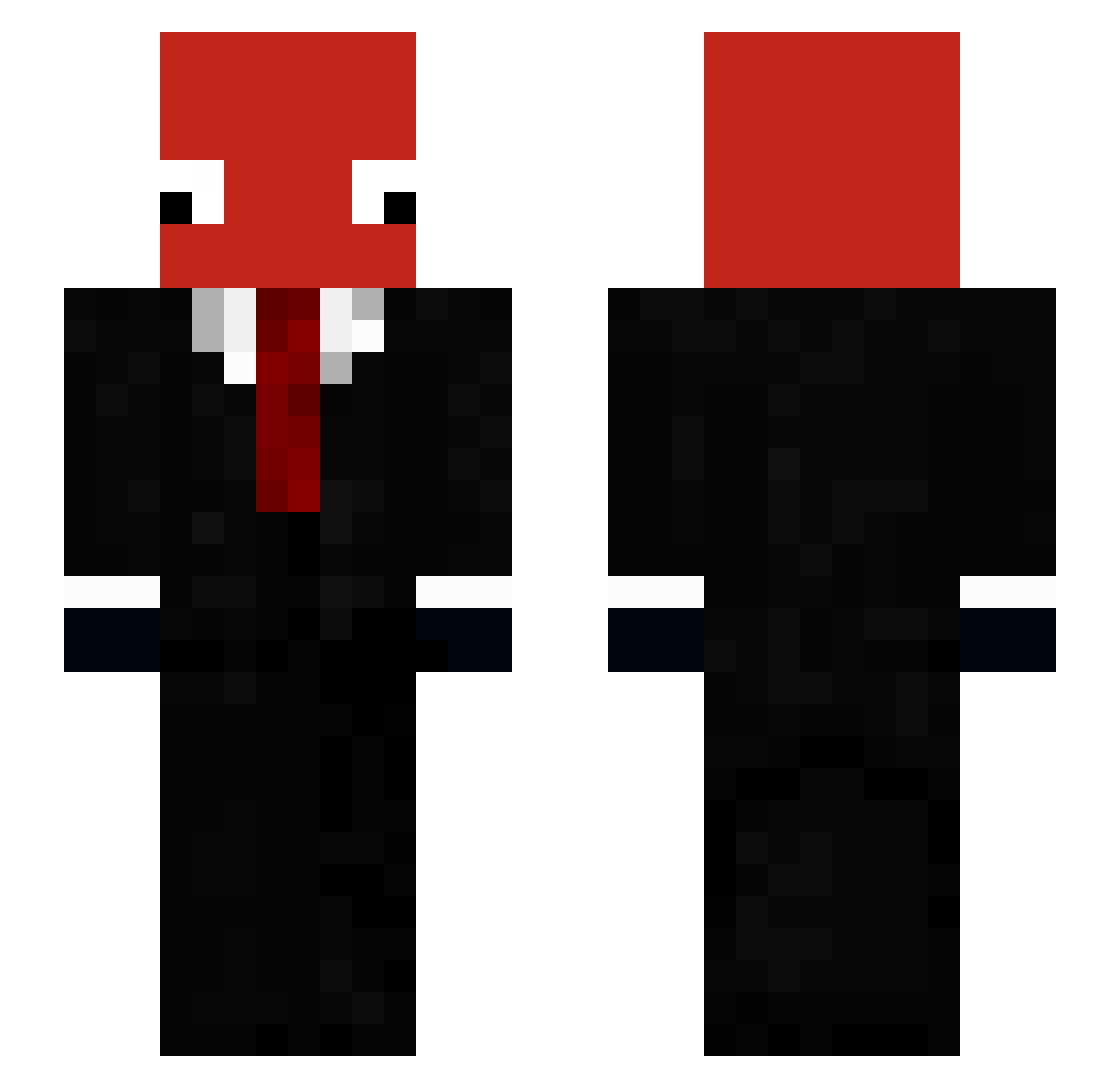 Hicke2010 Minecraft skin, front and back view
