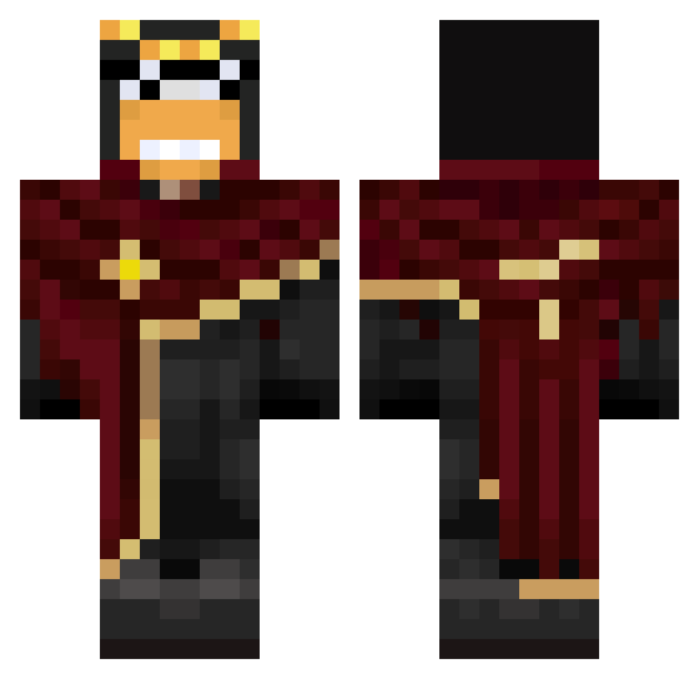 _rico4 Minecraft skin, front and back view