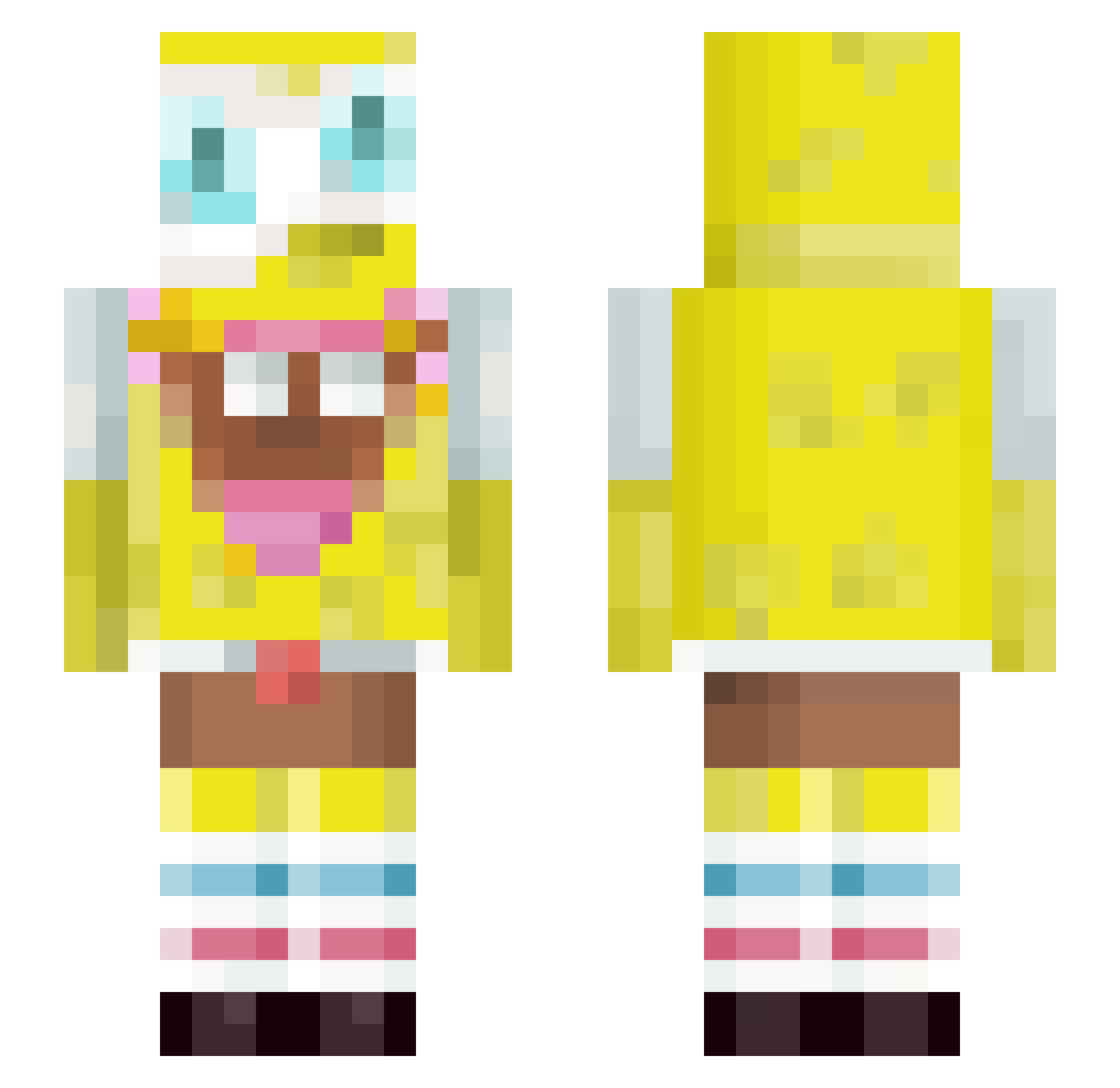 EJlad Minecraft skin, front and back view