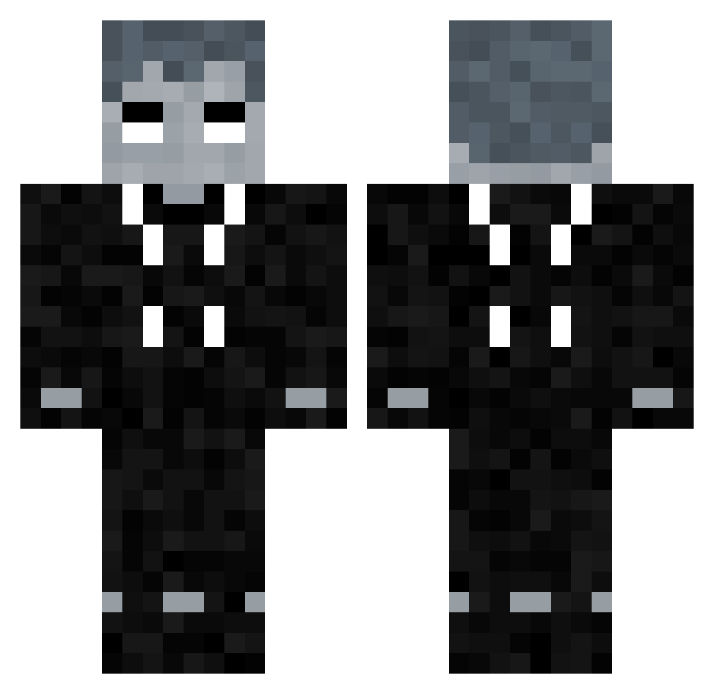 XGamer9 Minecraft skin, front and back view
