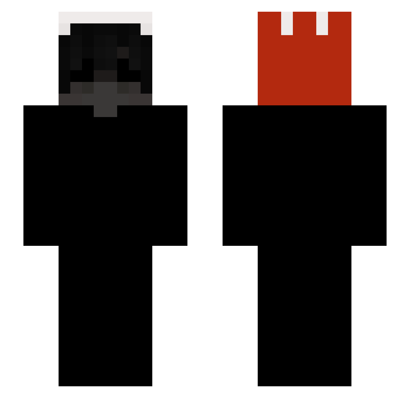 ER0CKS99 Minecraft skin, front and back view