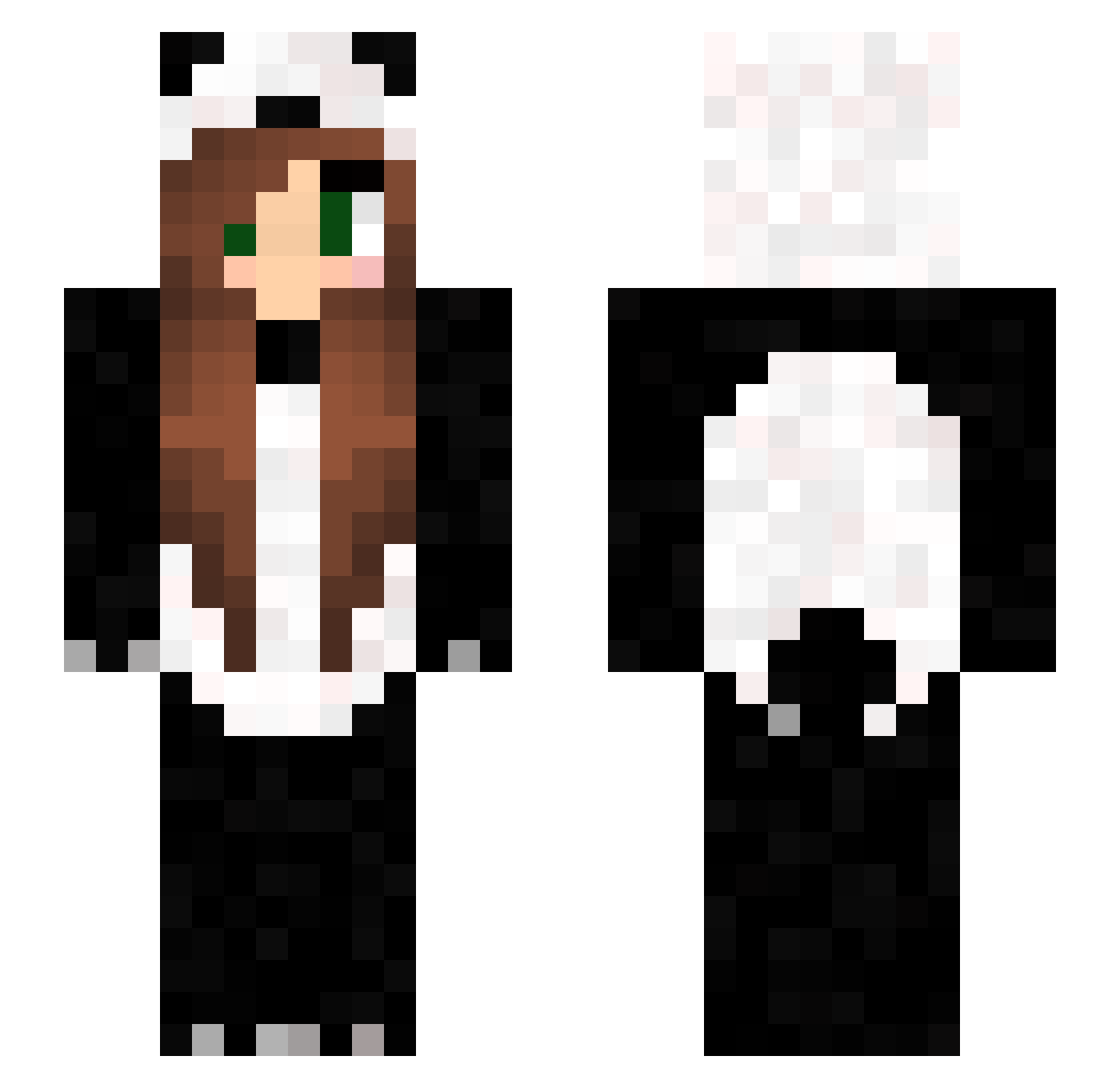 Lay36100 Minecraft skin, front and back view