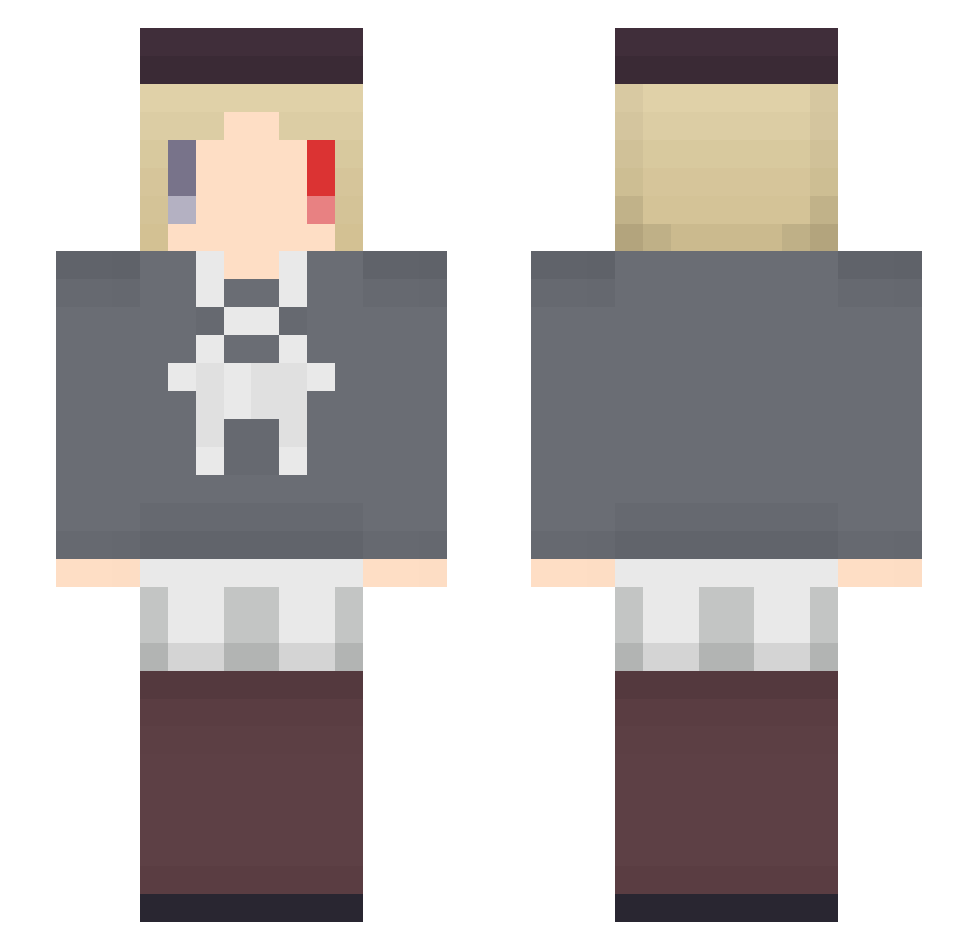 argon_gon Minecraft skin, front and back view
