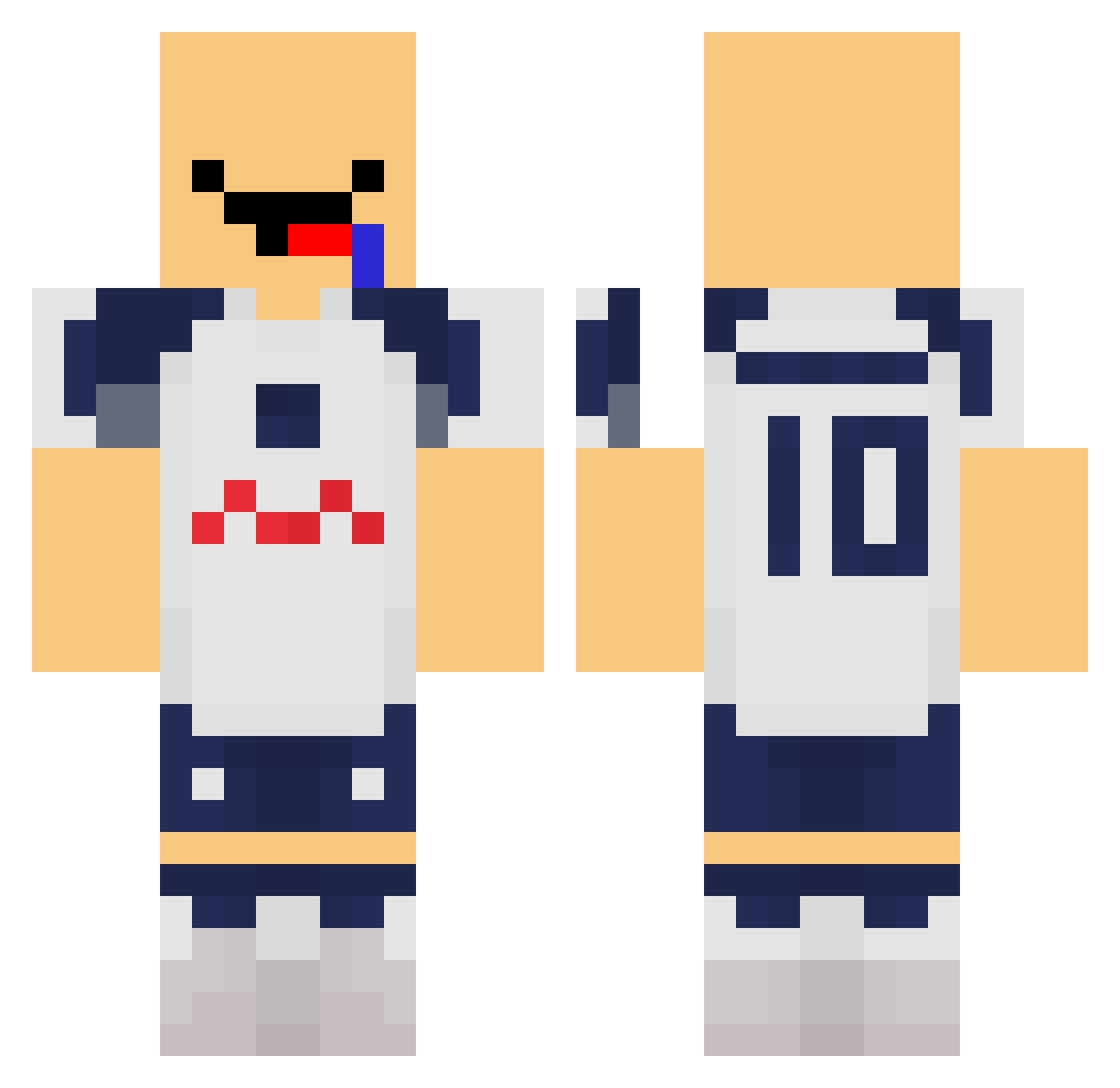 ingik123 Minecraft skin, front and back view