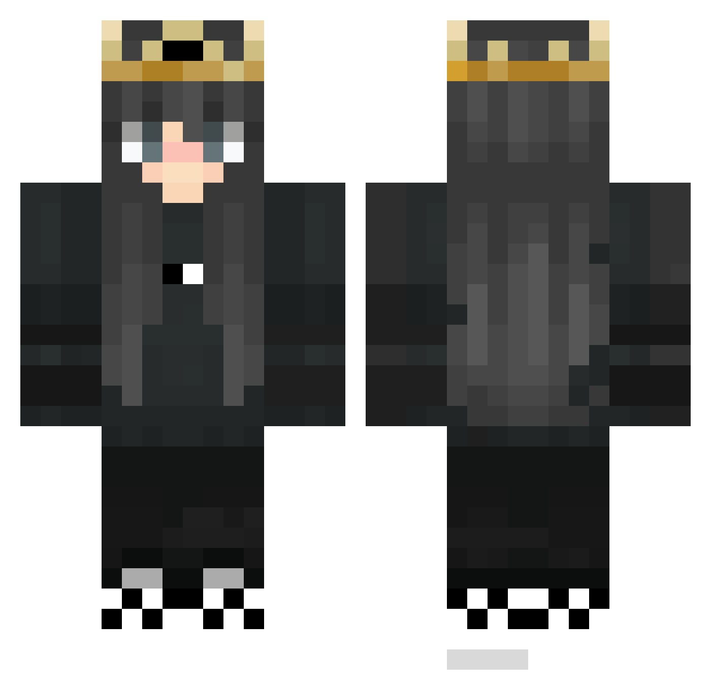 _ImLost Minecraft skin, front and back view