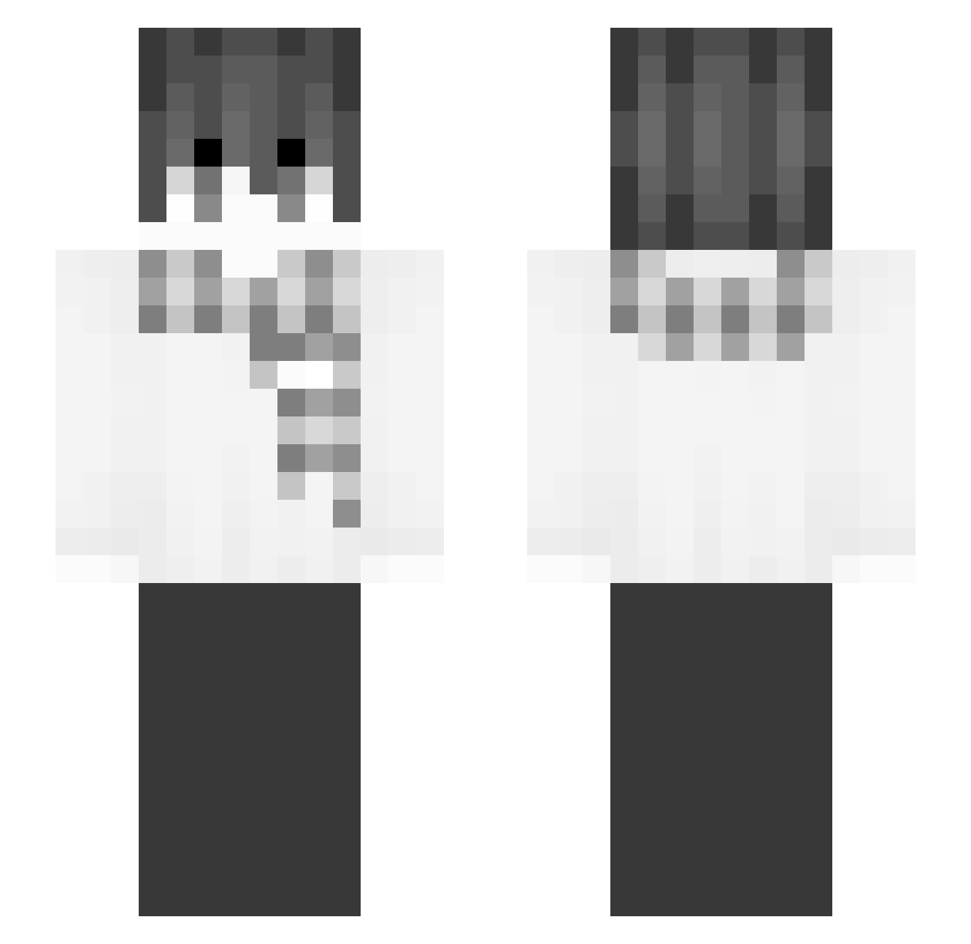 MoisesBW Minecraft skin, front and back view