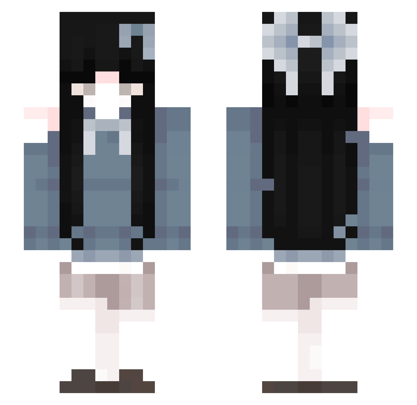 chhstaytune Minecraft skin, front and back view