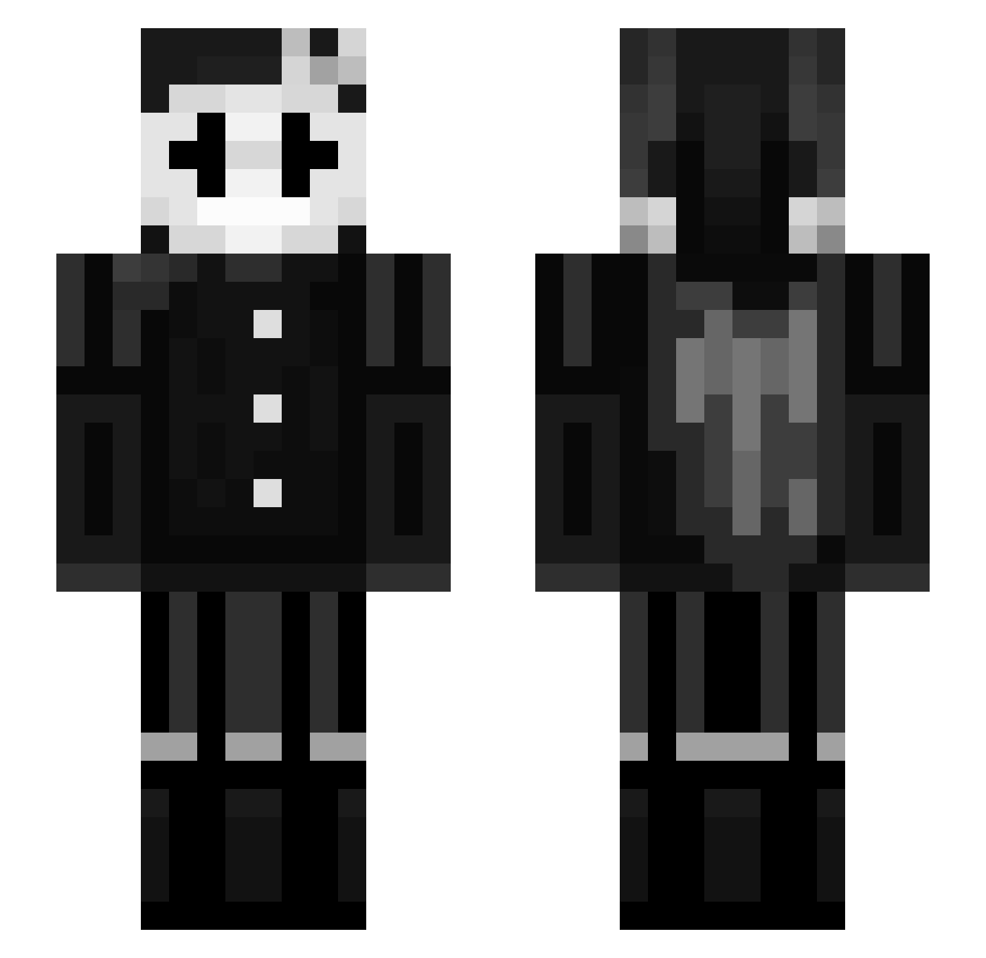 WitoSuperGosc Minecraft skin, front and back view