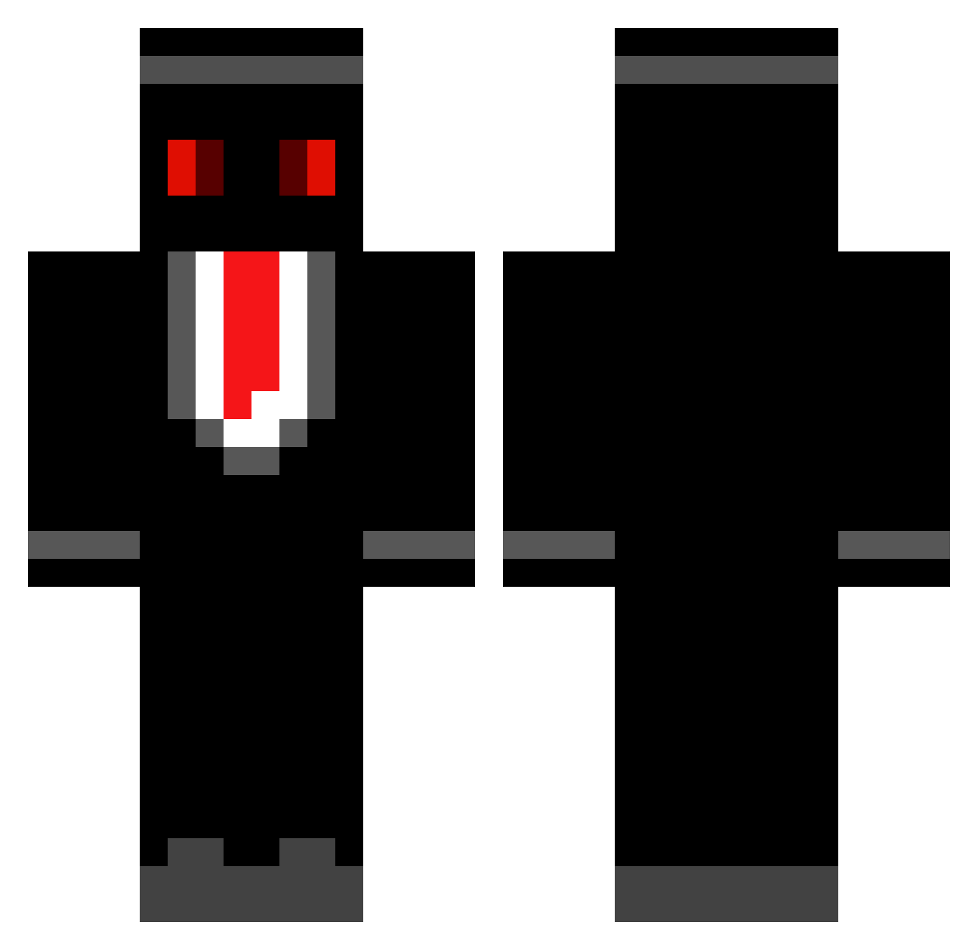 Y00DA_ Minecraft skin, front and back view