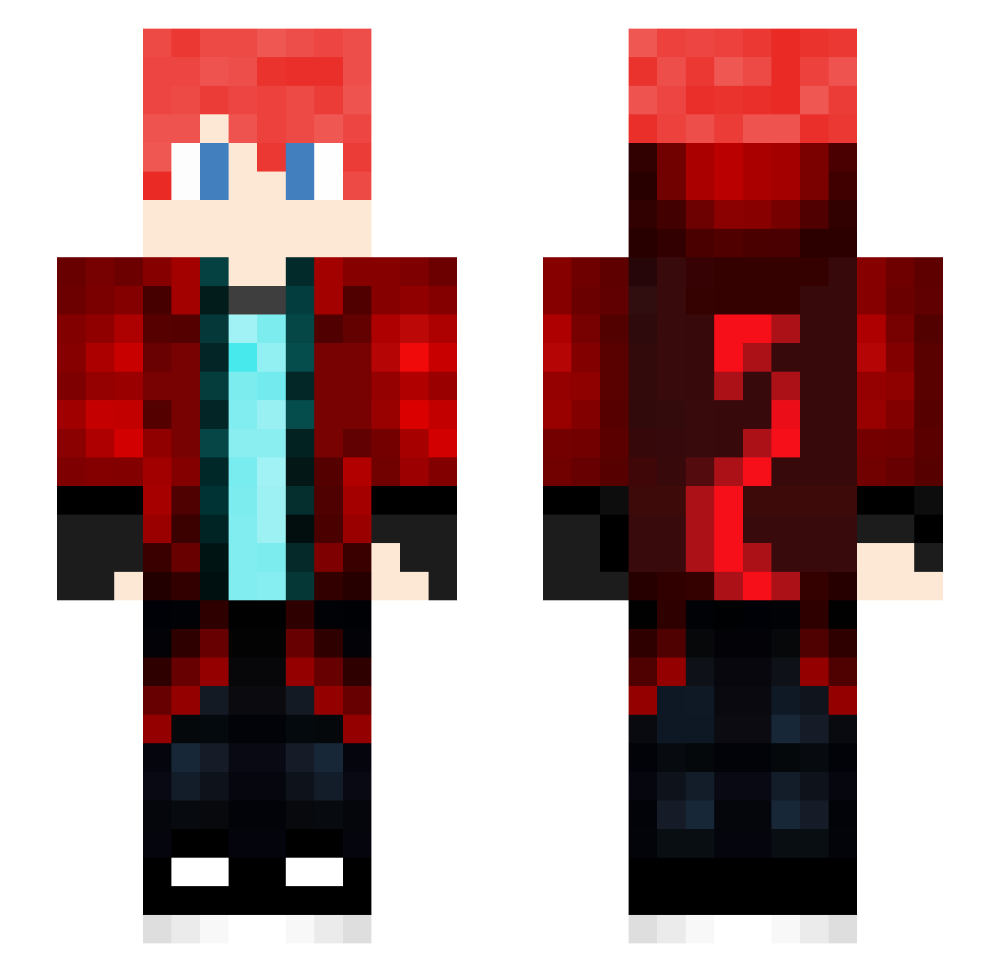 sw2 Minecraft skin, front and back view