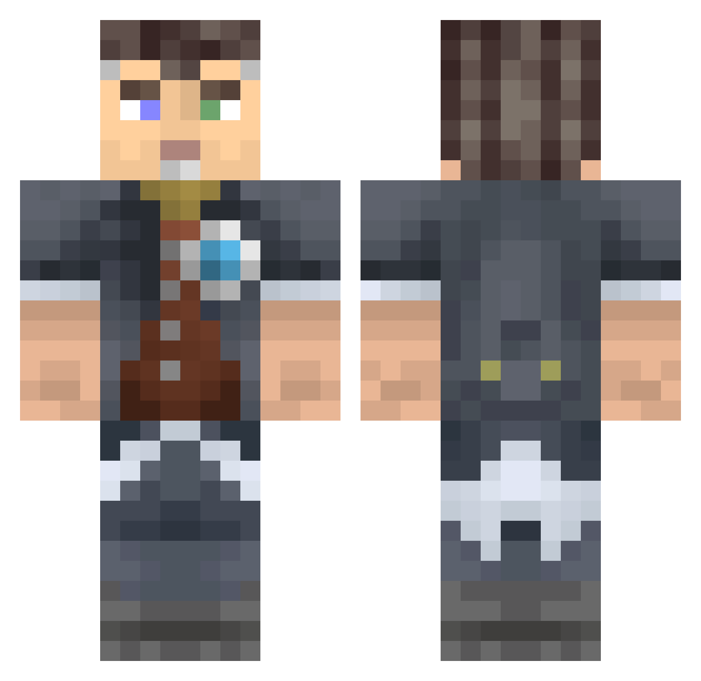 tartw23 Minecraft skin, front and back view
