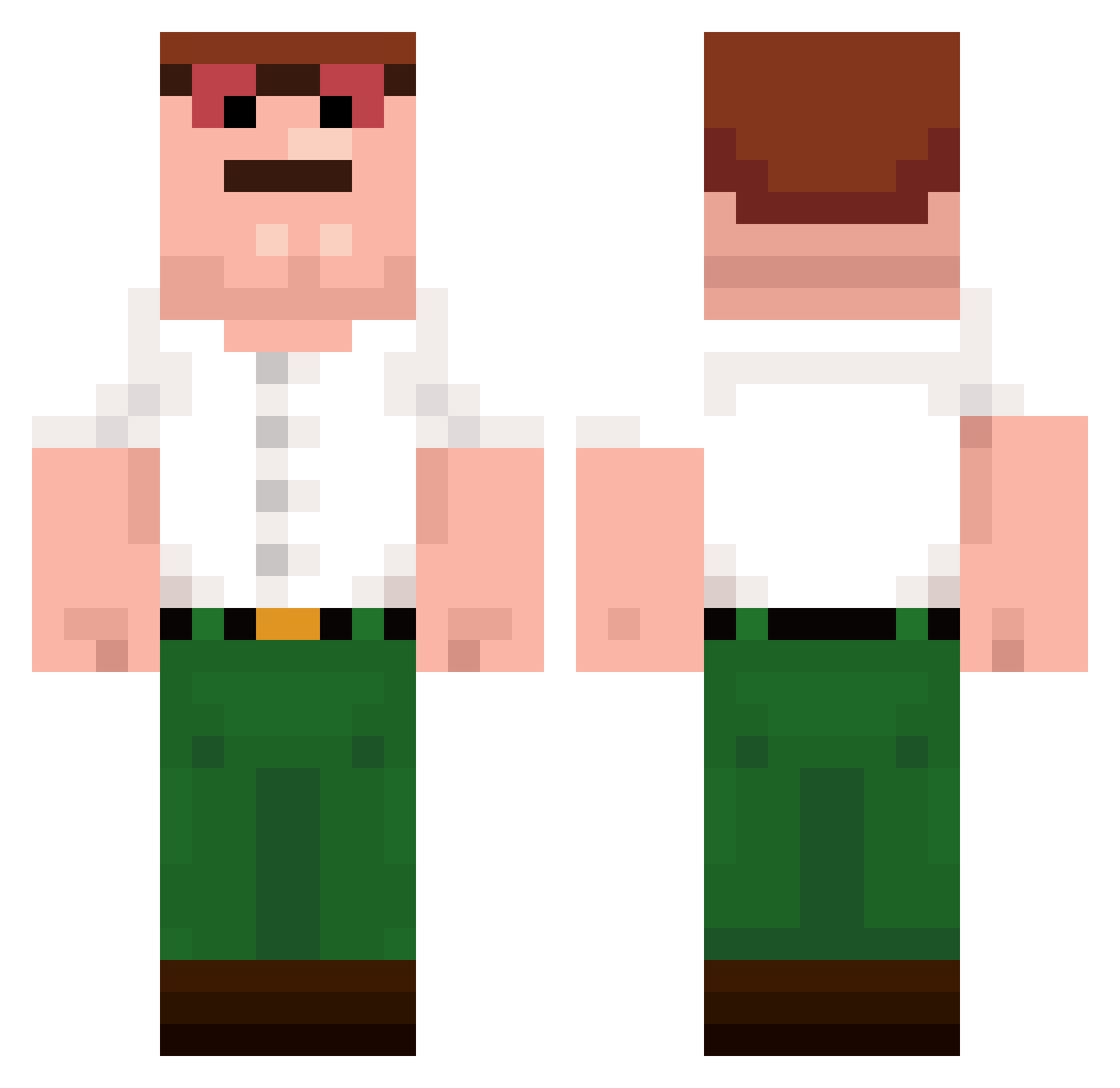 gerrybiscotti99 Minecraft skin, front and back view