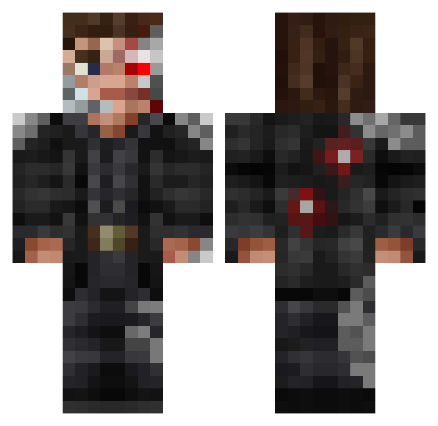 Pixel_Cz Minecraft skin, front and back view
