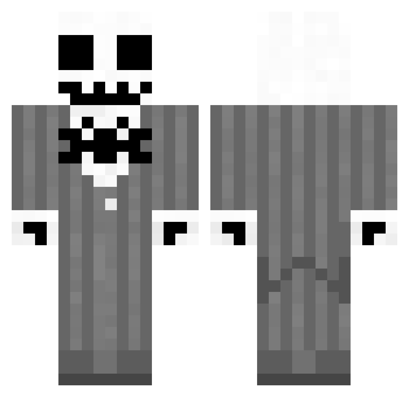 Bigears769 Minecraft skin, front and back view