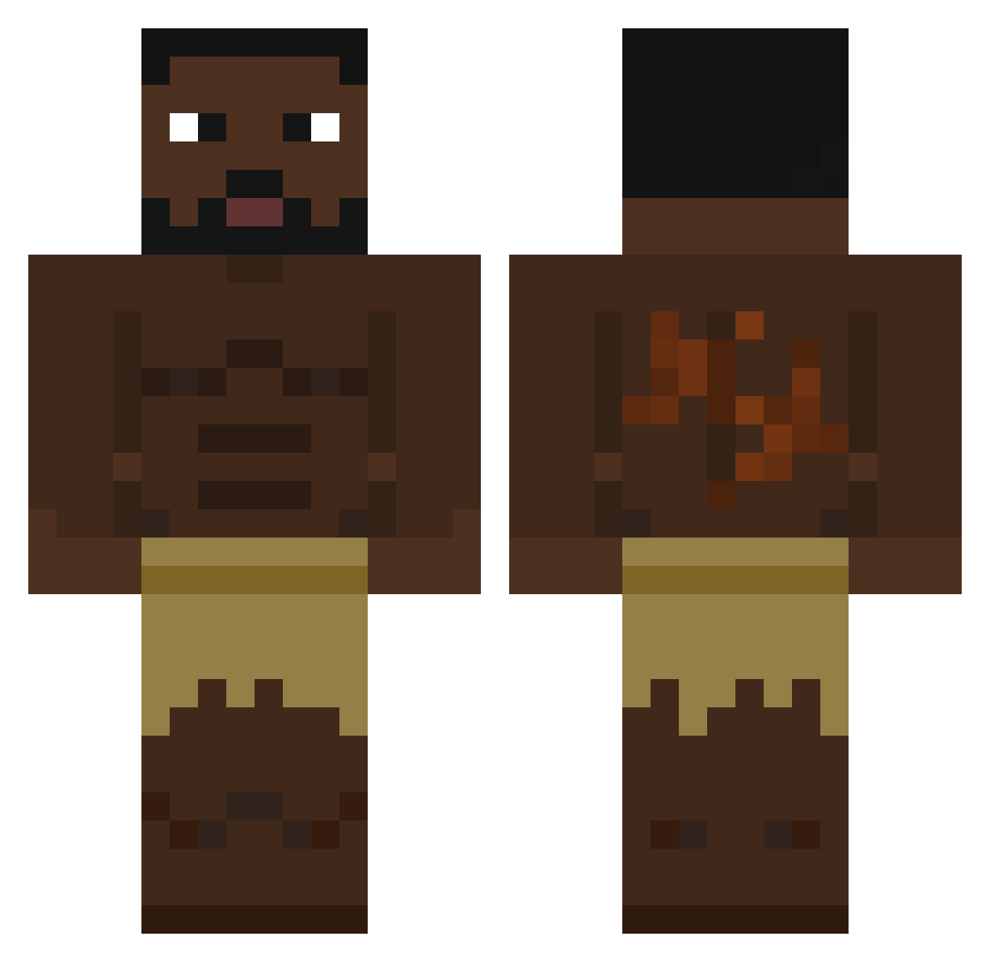 AlexanderThorud Minecraft skin, front and back view
