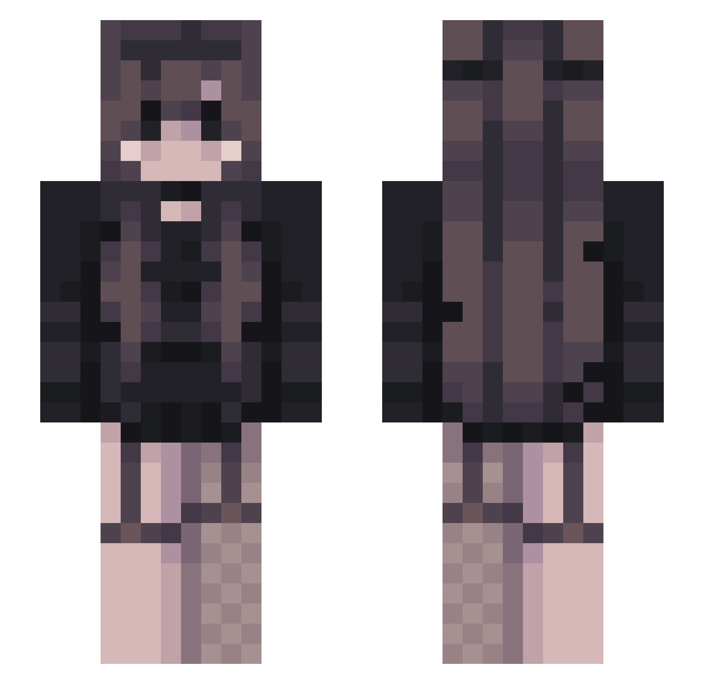hjs0416 Minecraft skin, front and back view