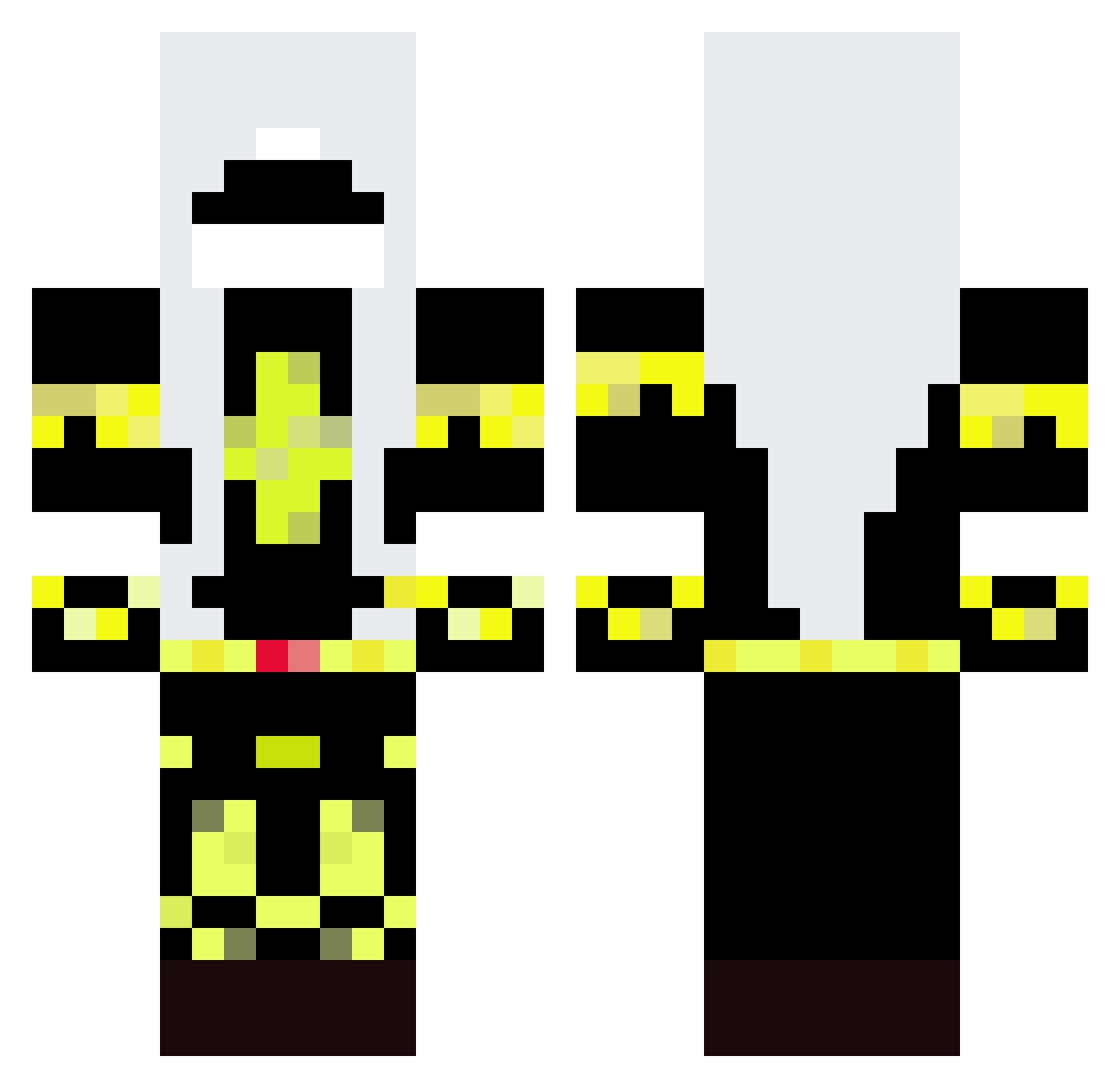 telysmo Minecraft skin, front and back view