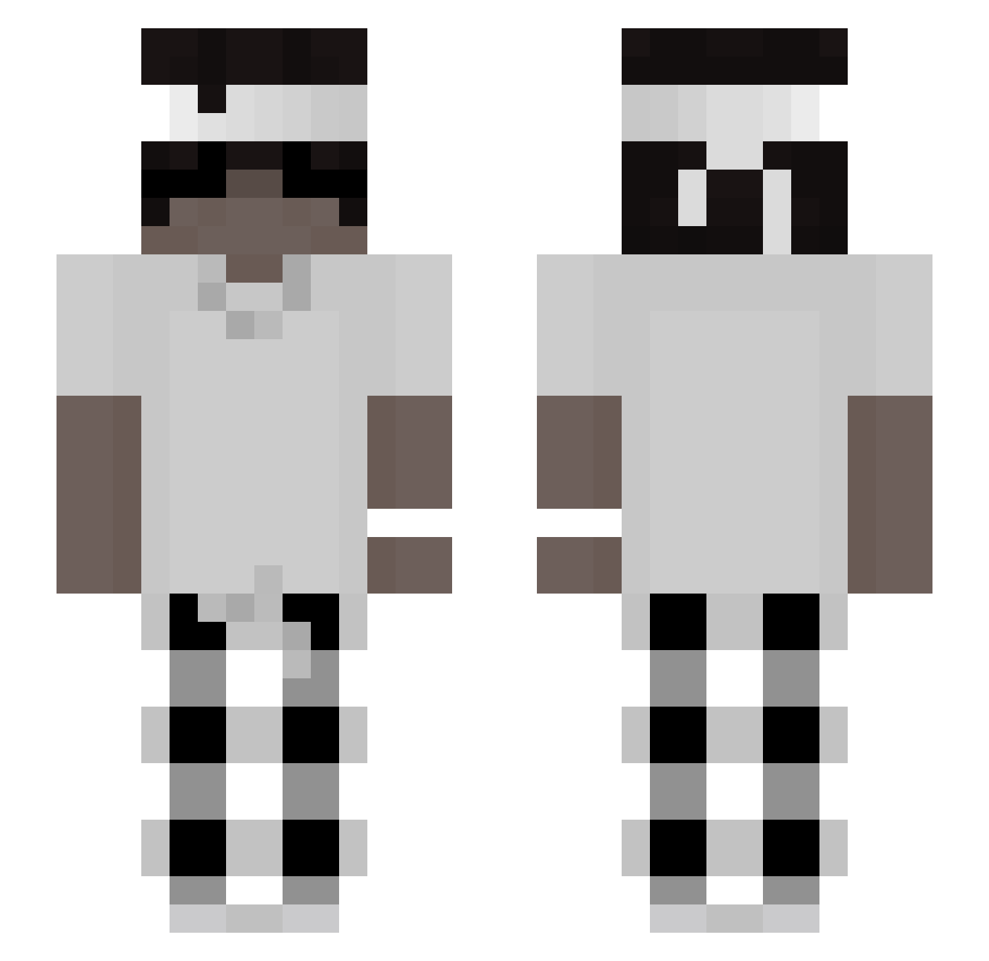 Romanu_ Minecraft skin, front and back view