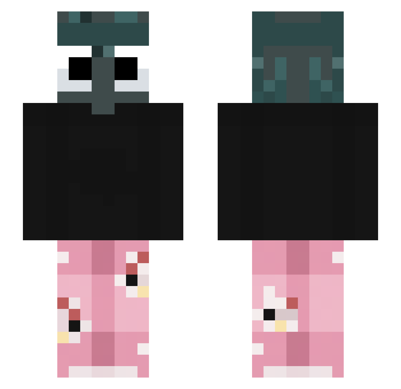jayzzi Minecraft skin, front and back view