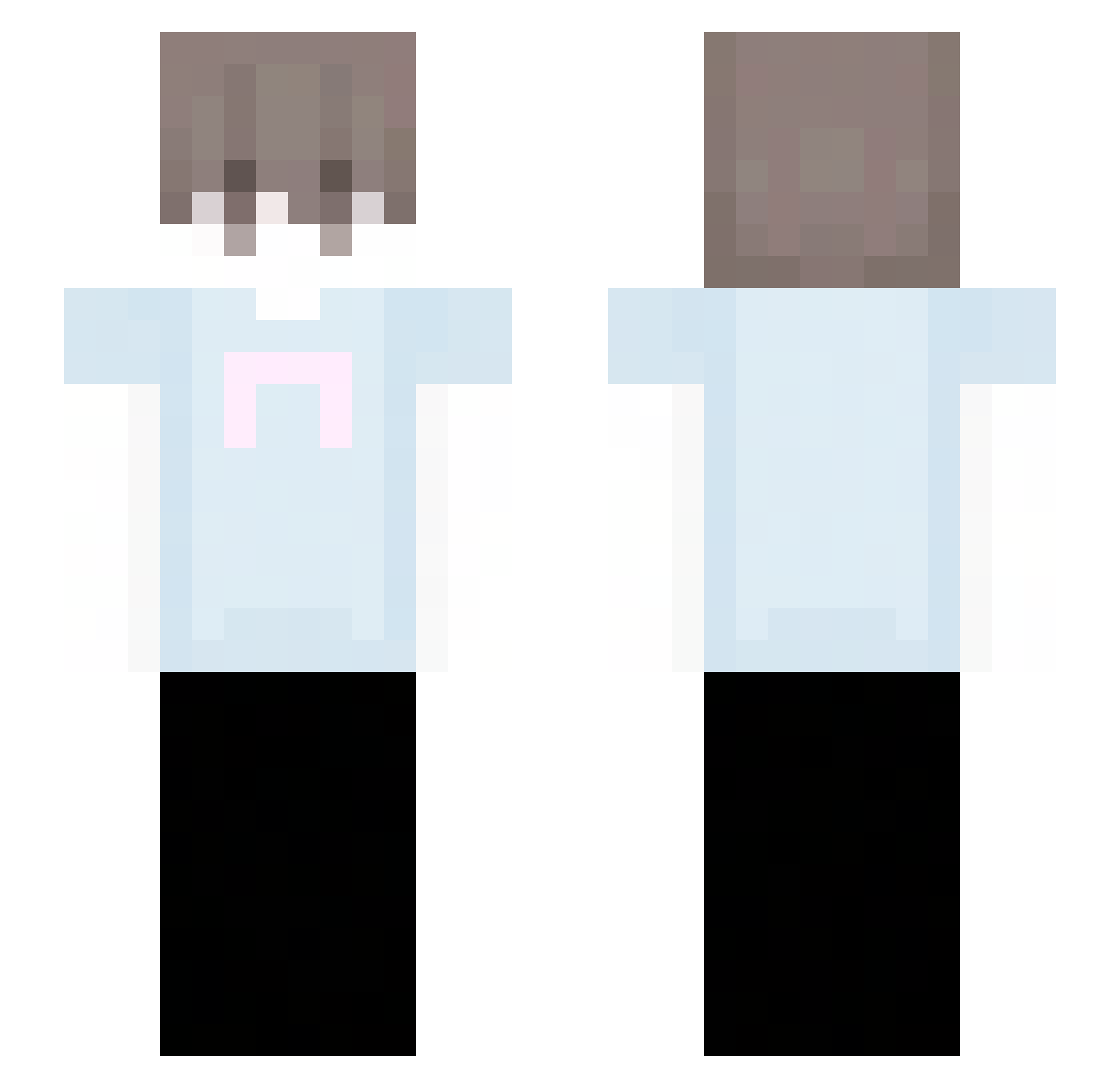 divinarism Minecraft skin, front and back view