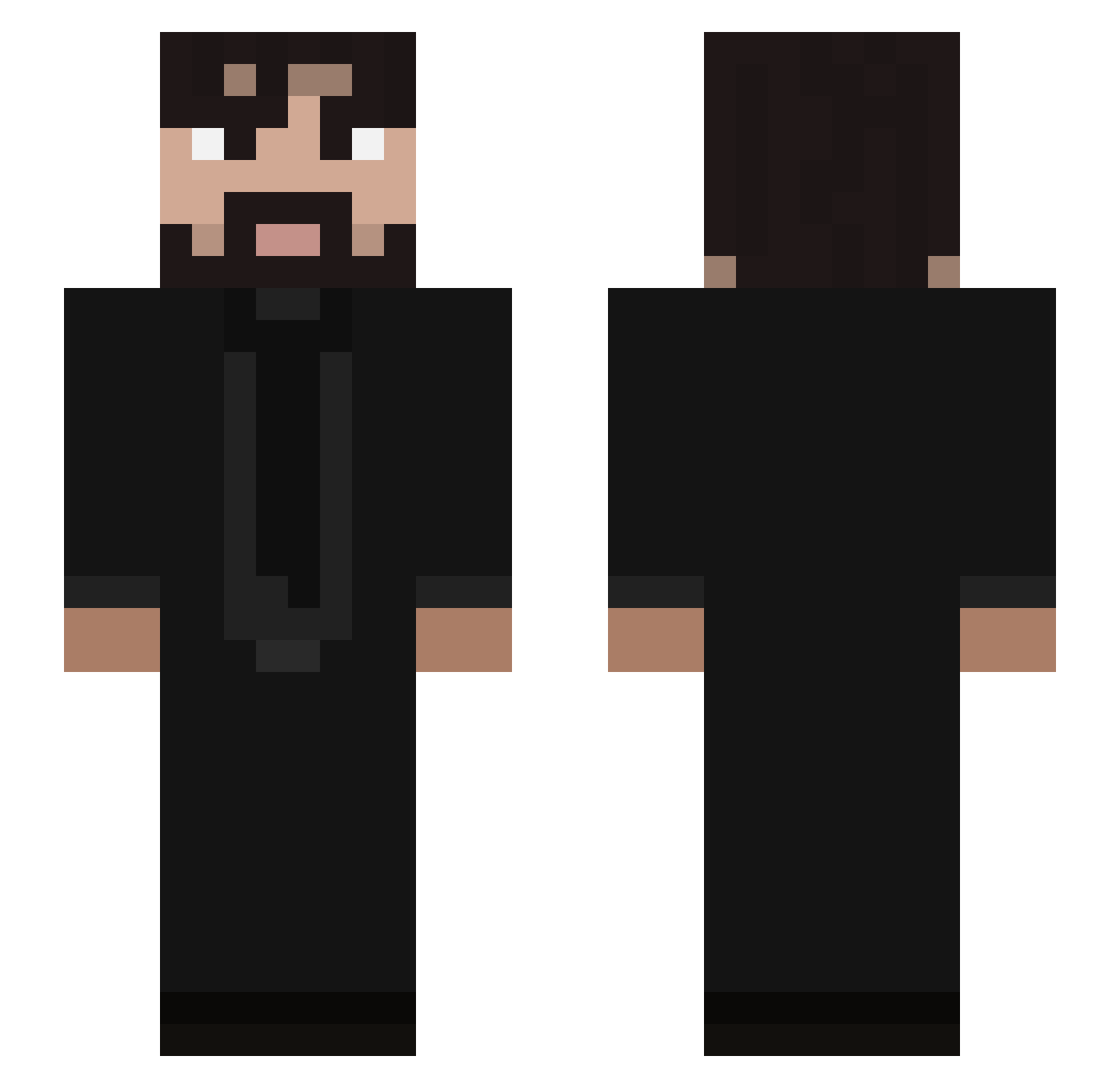 ckickenn Minecraft skin, front and back view