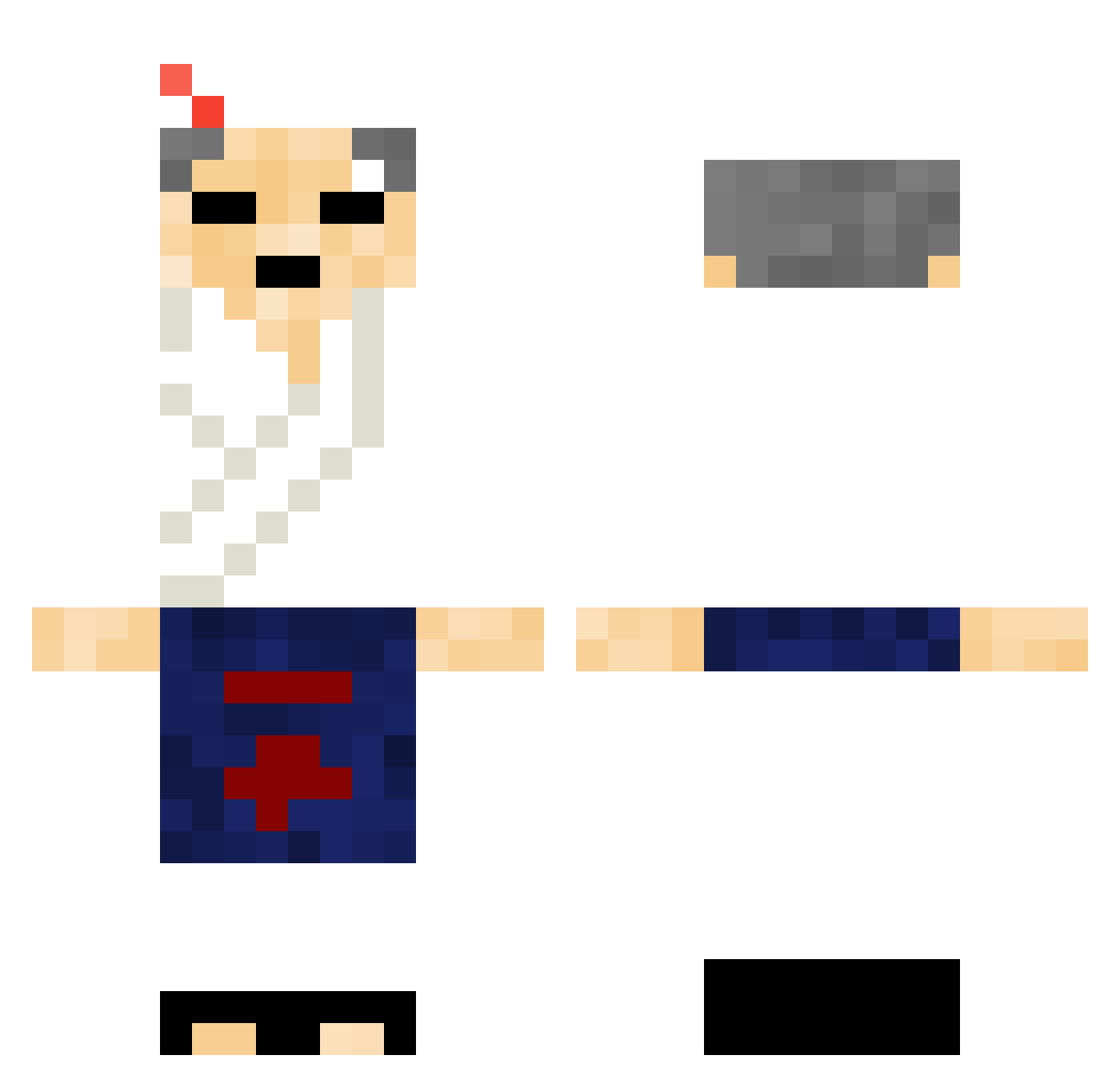 Sorin_sore Minecraft skin, front and back view