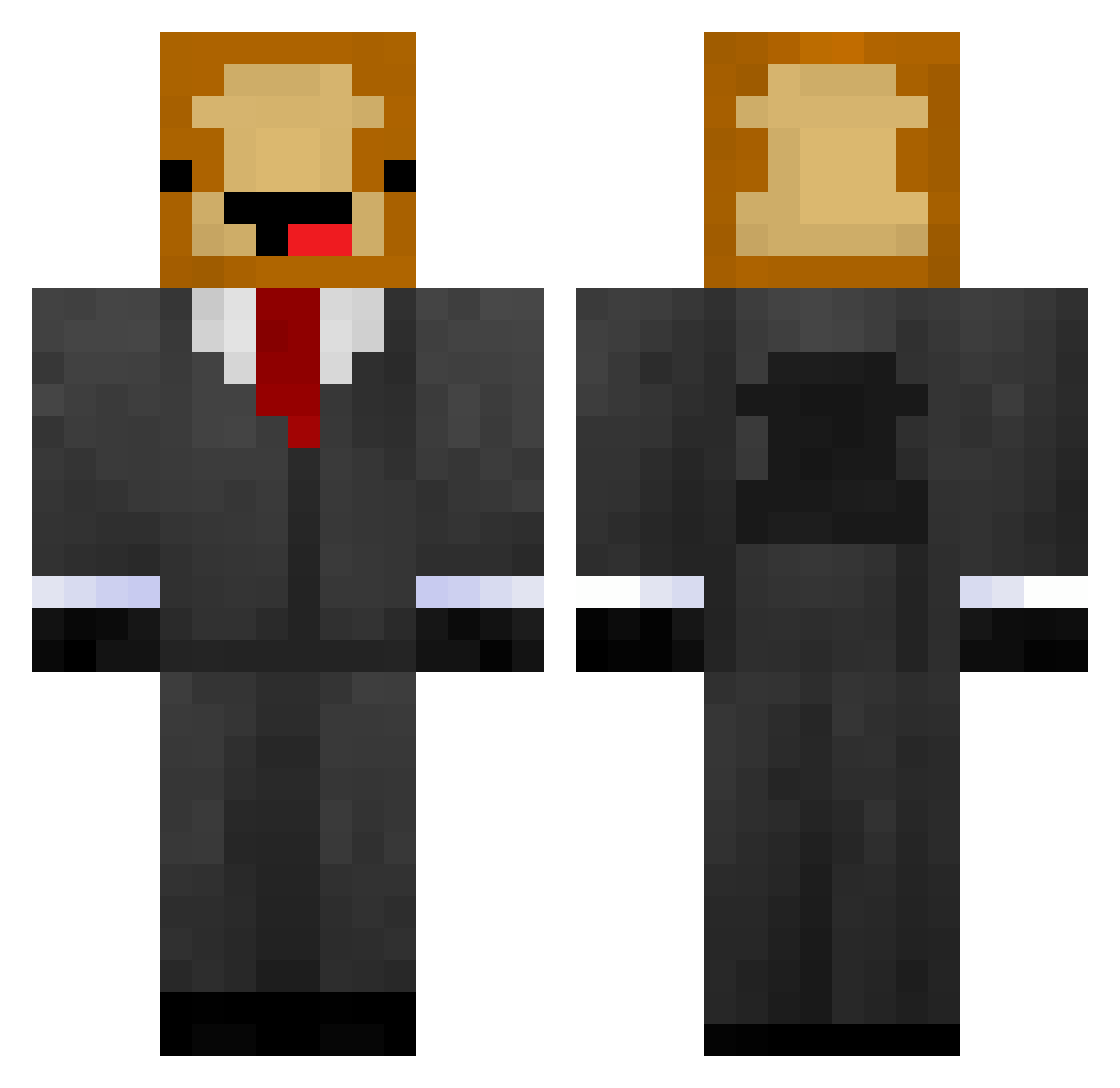 Xx_MilkyToast_xX Minecraft skin, front and back view