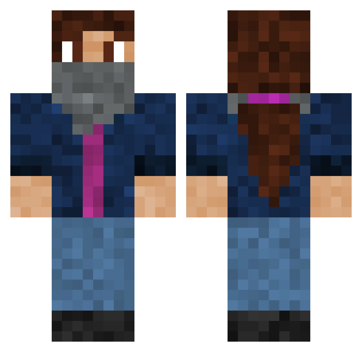 nippy_cat Minecraft skin, front and back view