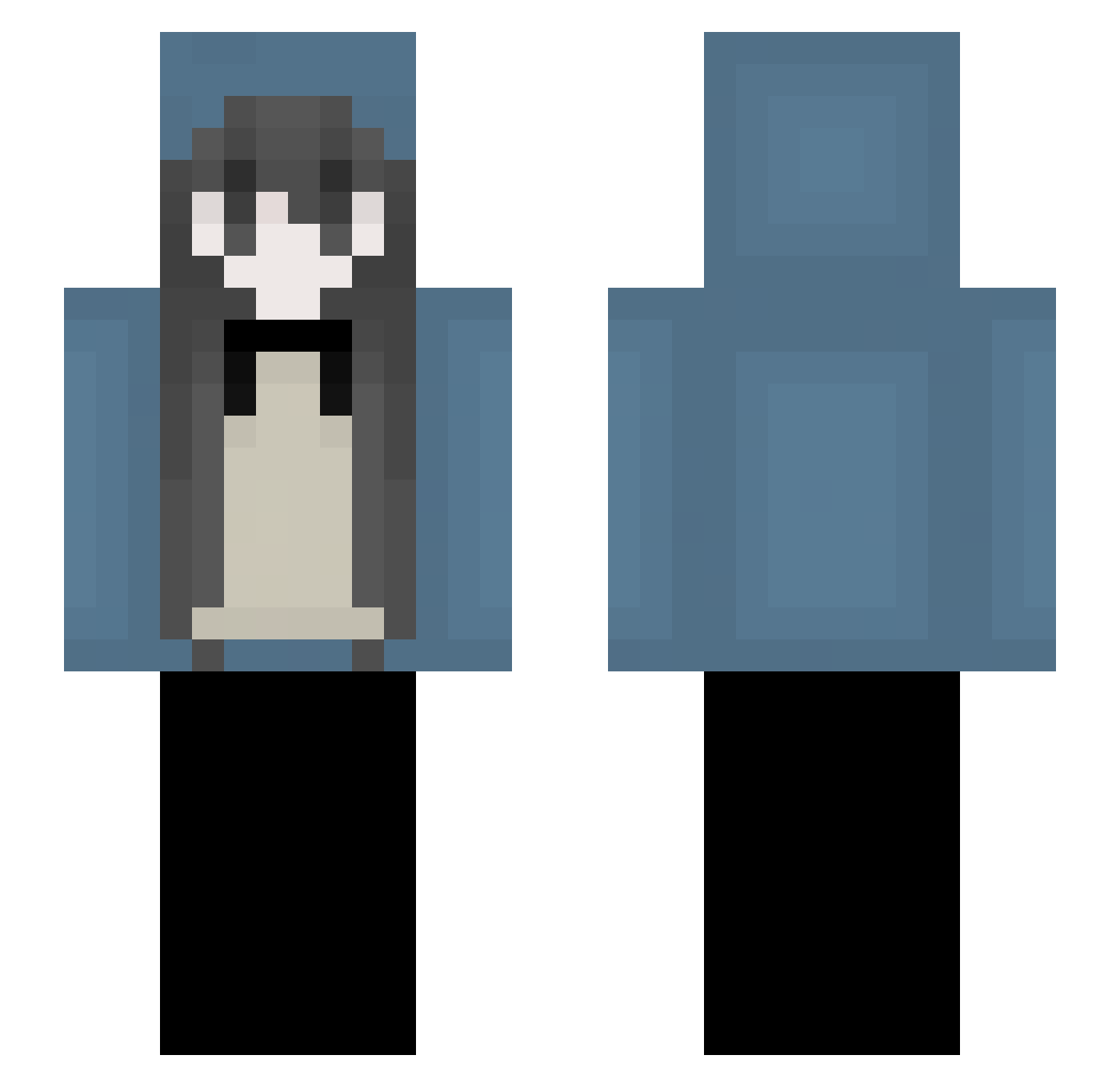 kvg0n Minecraft skin, front and back view