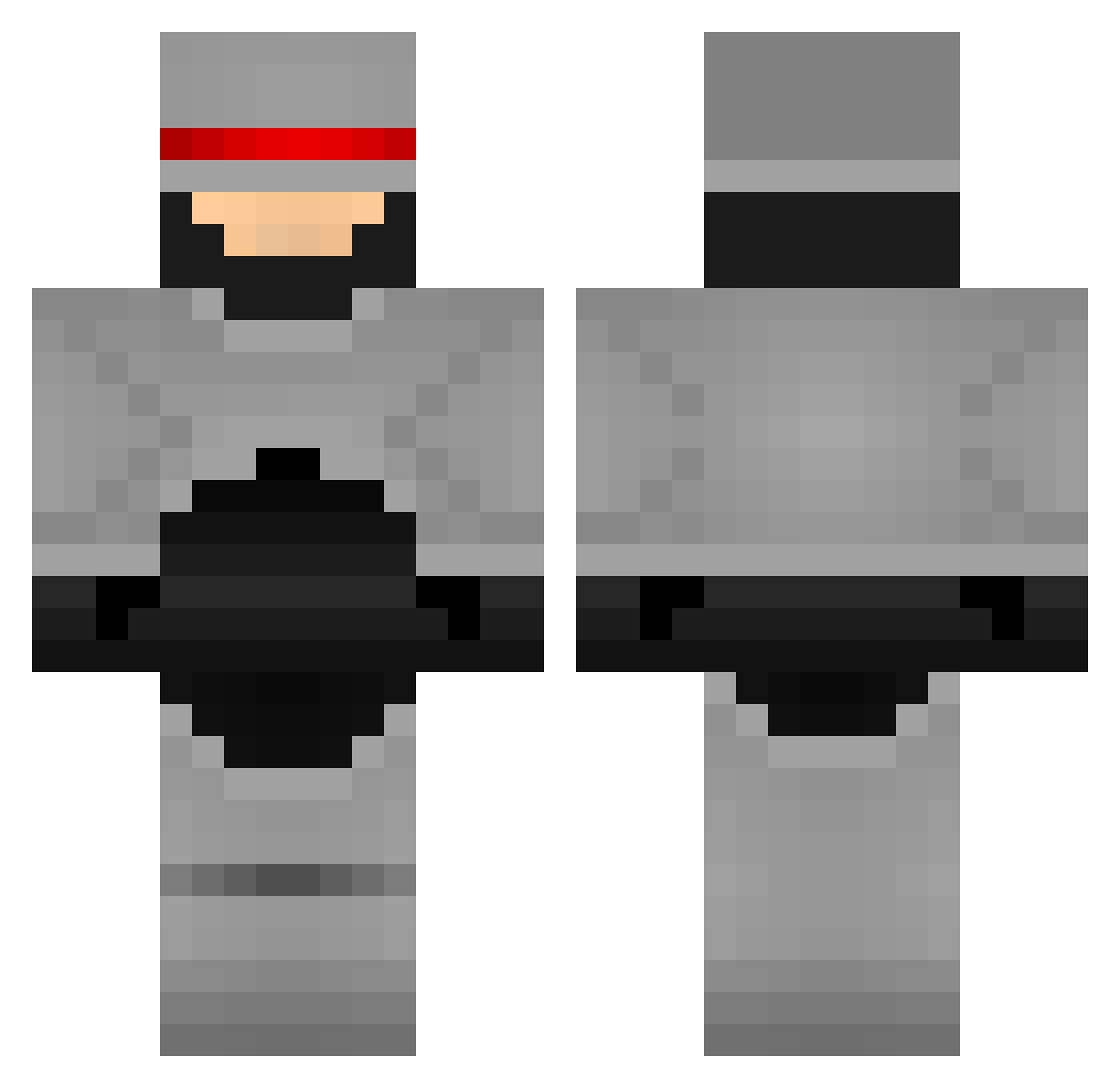 Calamity_Clam Minecraft skin, front and back view