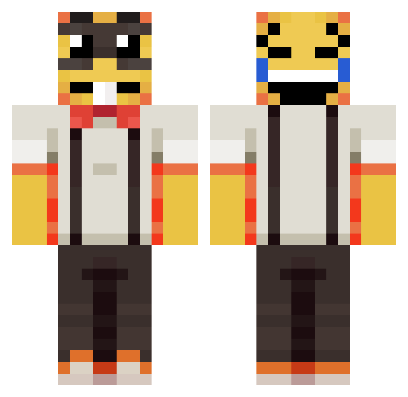 That_Assassin Minecraft skin, front and back view