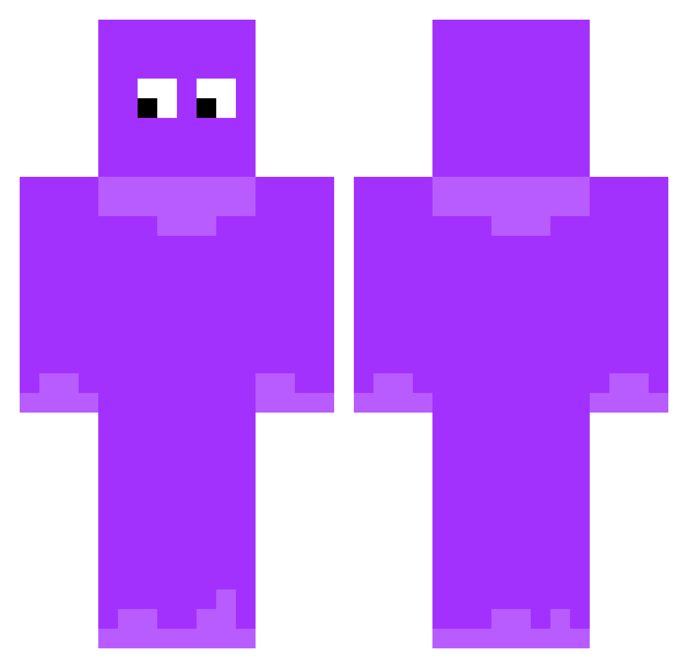 igergana Minecraft skin, front and back view