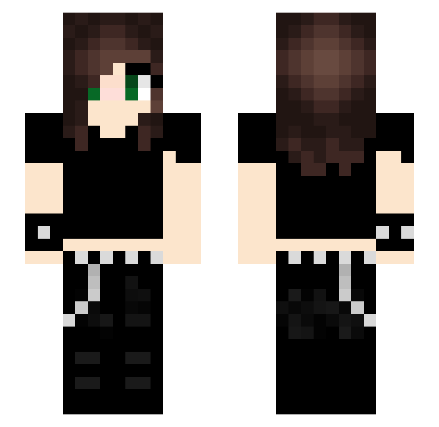 swedzipacha Minecraft skin, front and back view