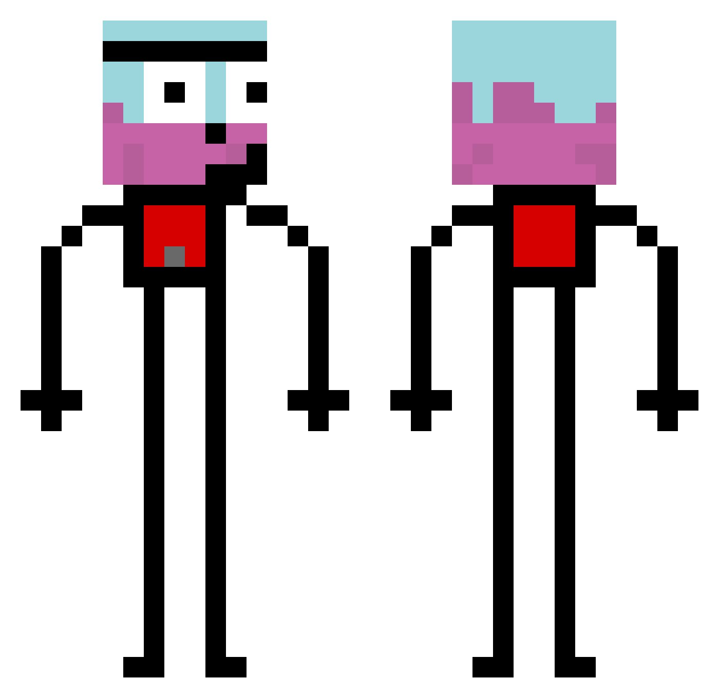 matonthefloor Minecraft skin, front and back view