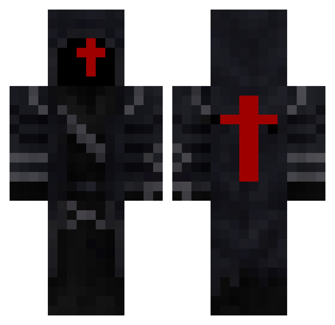 Terzic Minecraft skin, front and back view