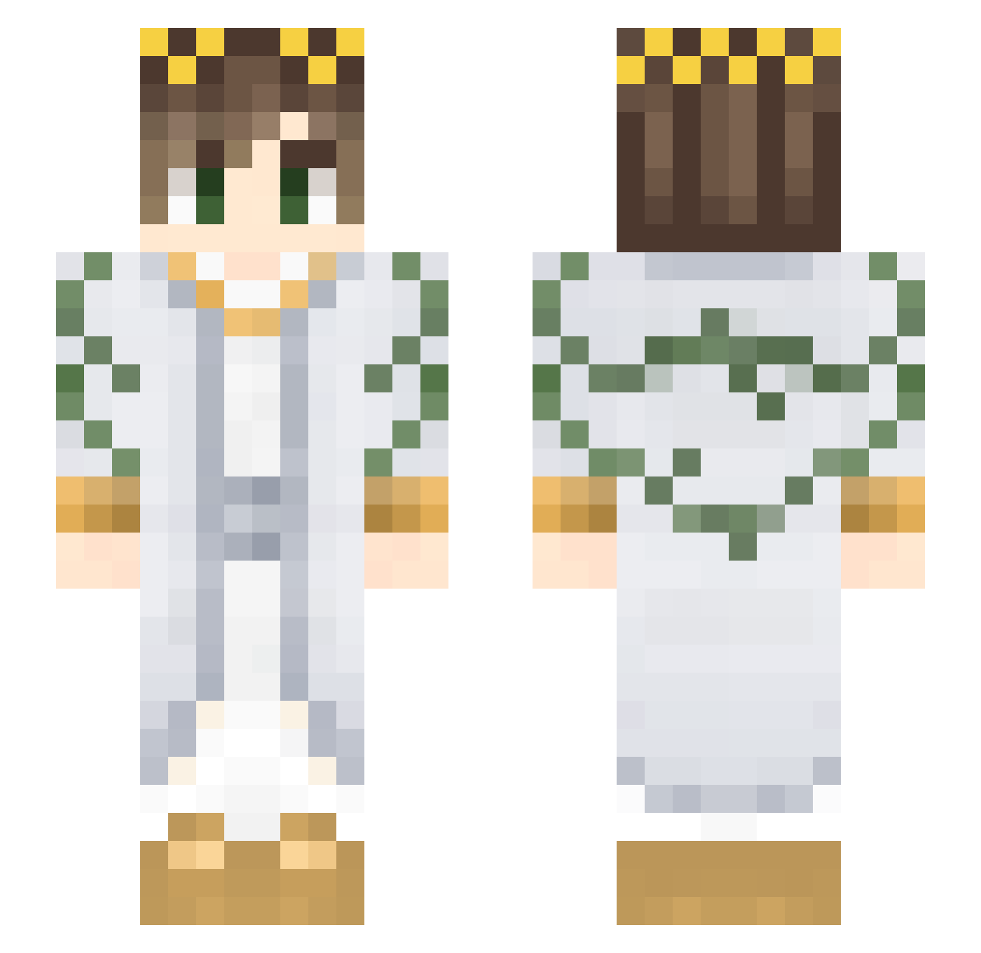 Mor_Fey Minecraft skin, front and back view