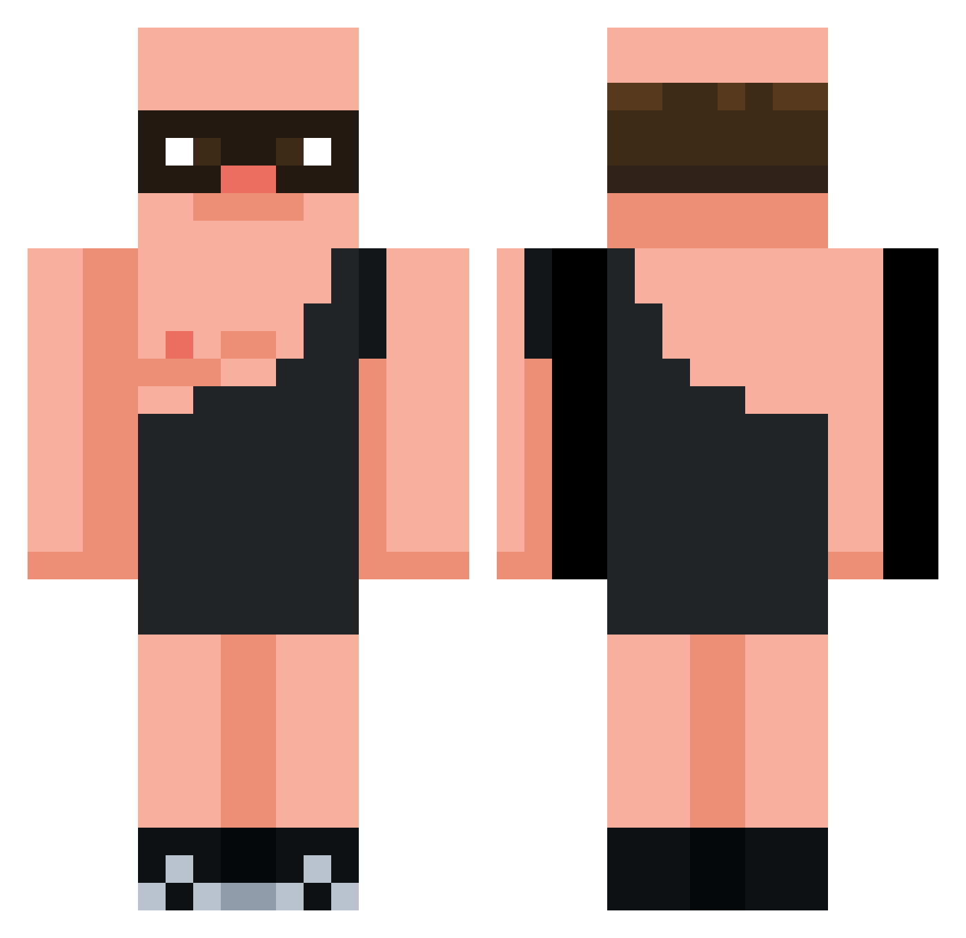 falcon_lunch Minecraft skin, front and back view