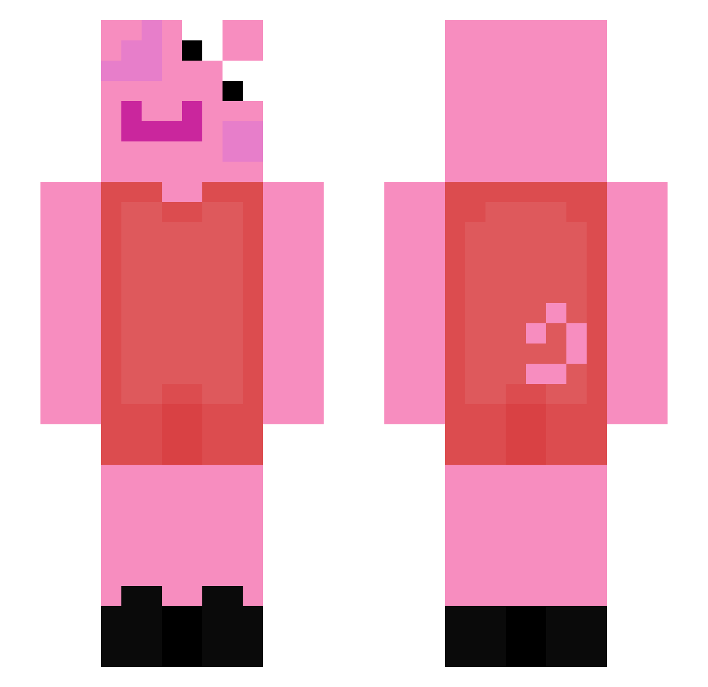 elenaalm830 Minecraft skin, front and back view