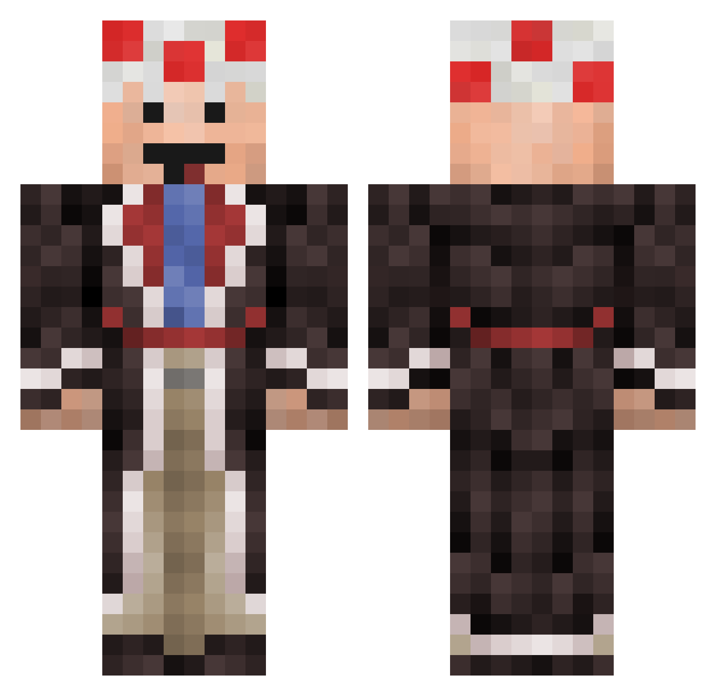 Islijelis Minecraft skin, front and back view
