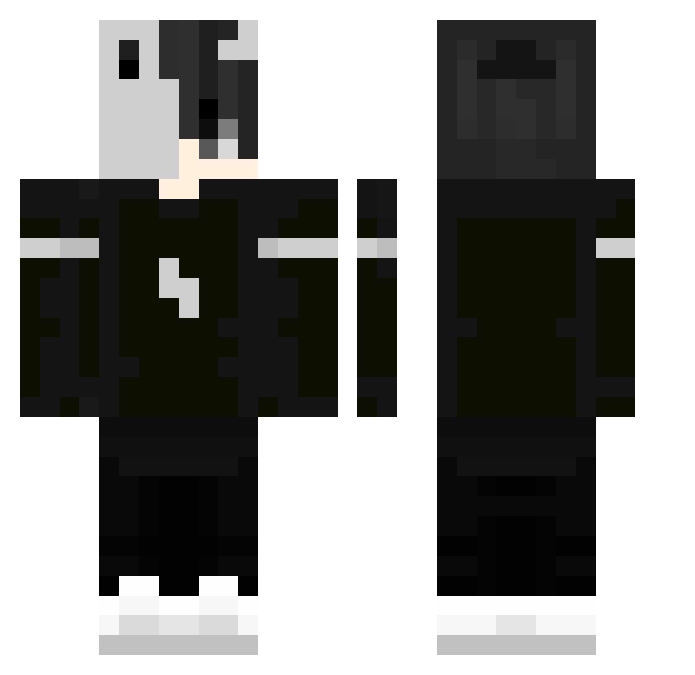 MikiR3kt_ Minecraft skin, front and back view