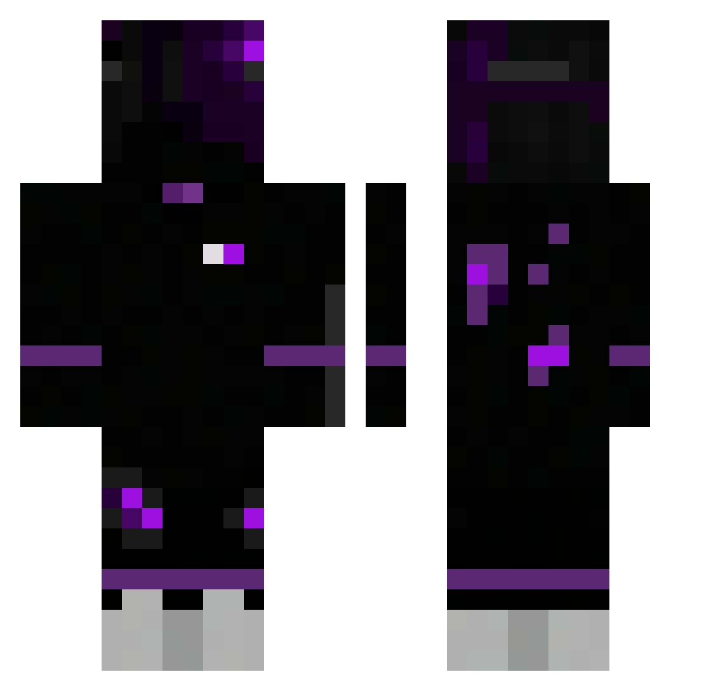 thesmallboomer Minecraft skin, front and back view