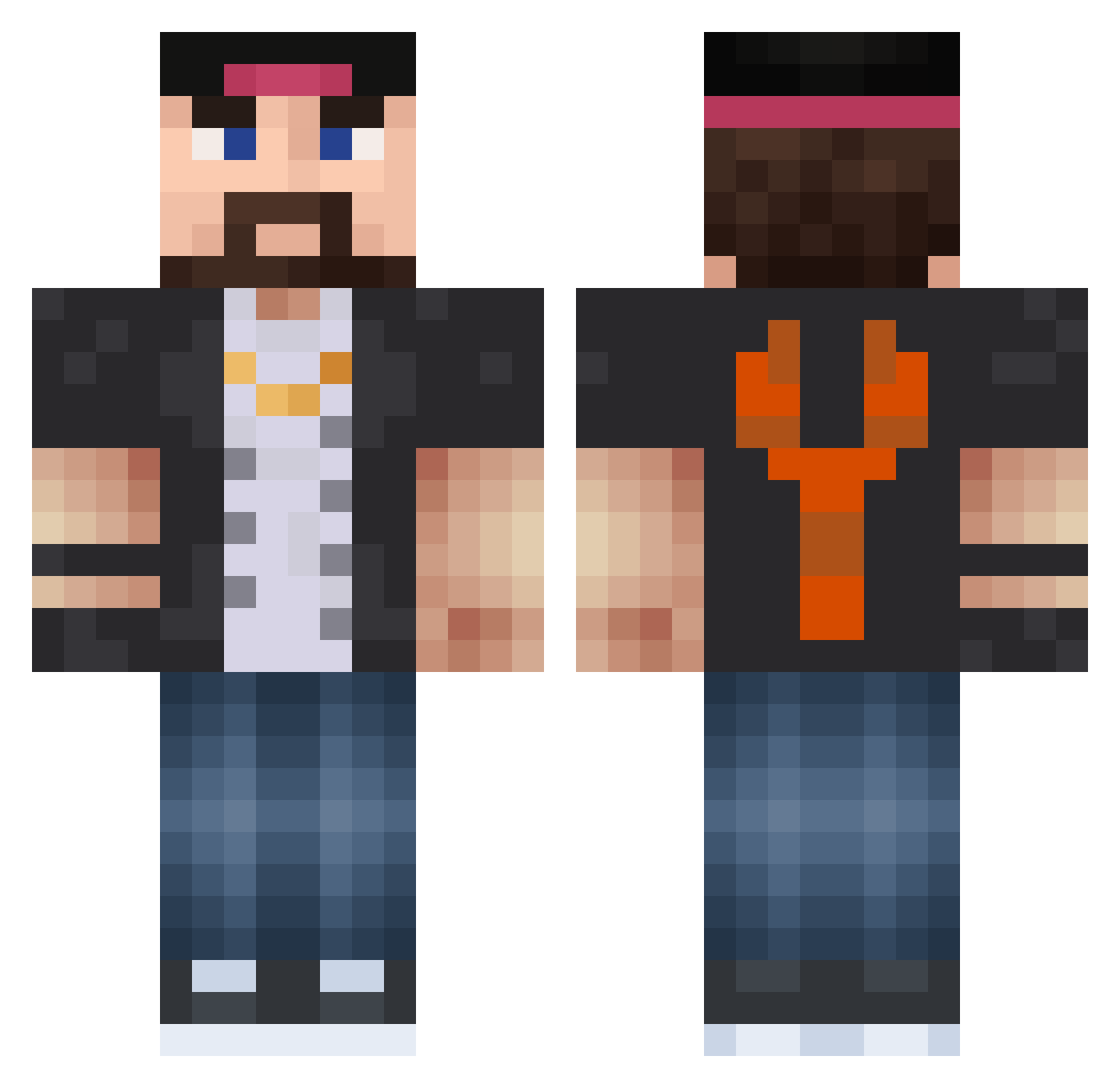 Sergio_Smith Minecraft skin, front and back view