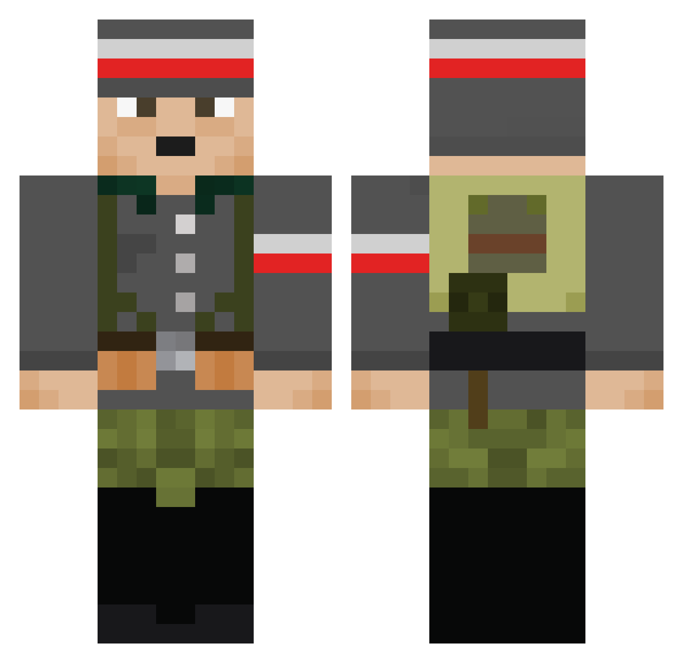 fixxed555 Minecraft skin, front and back view