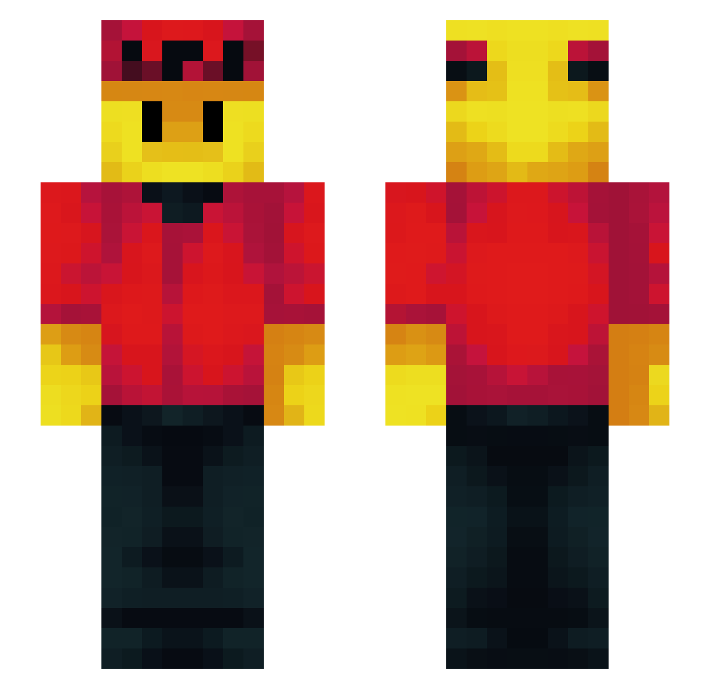 ClassicFern2498 Minecraft skin, front and back view