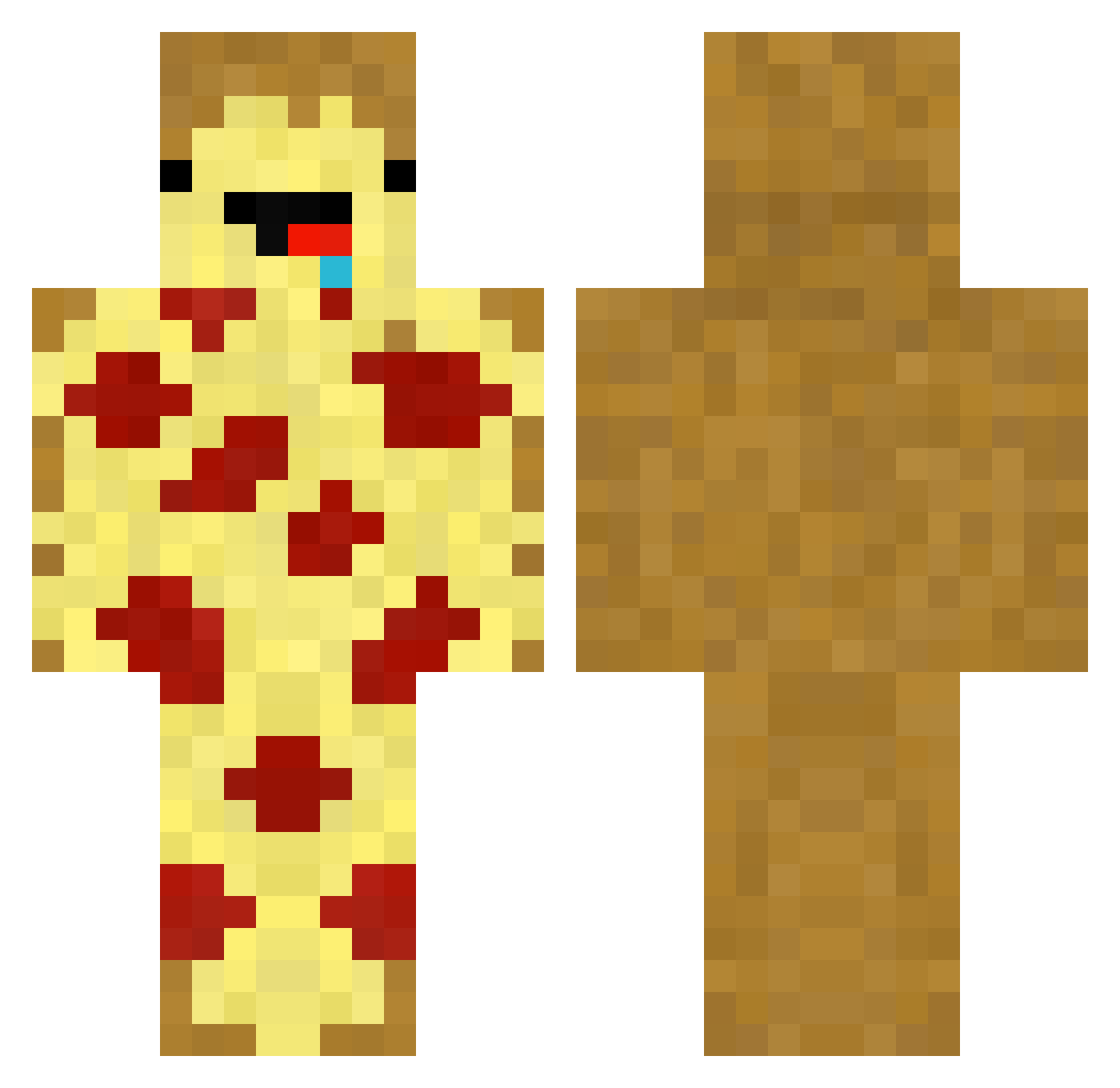 G0nyxIsHere Minecraft skin, front and back view
