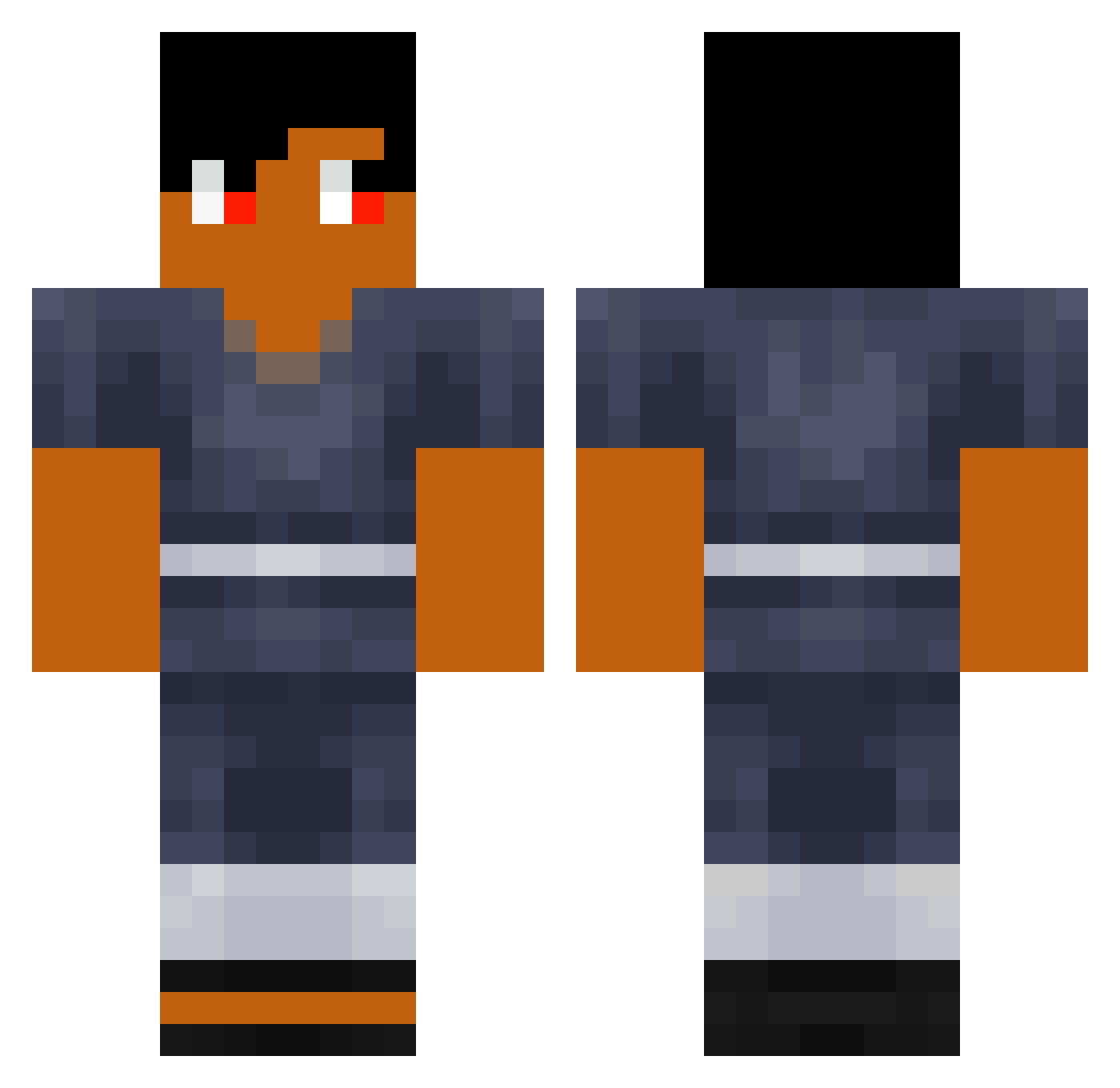 DaDragon28 Minecraft skin, front and back view